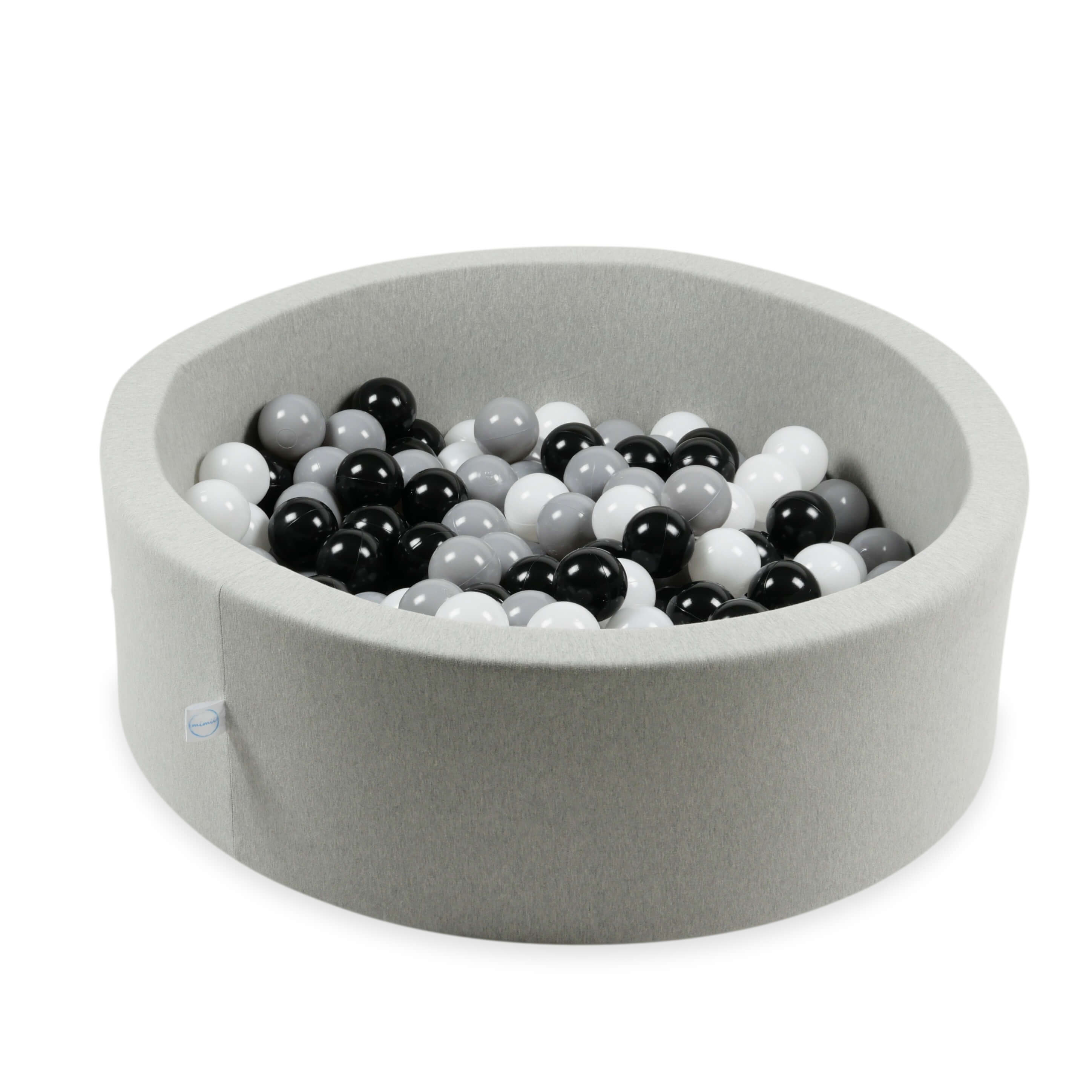 7 cm Durchmesser Spielbälle, 400 Stück, weiß, schwarz, grau