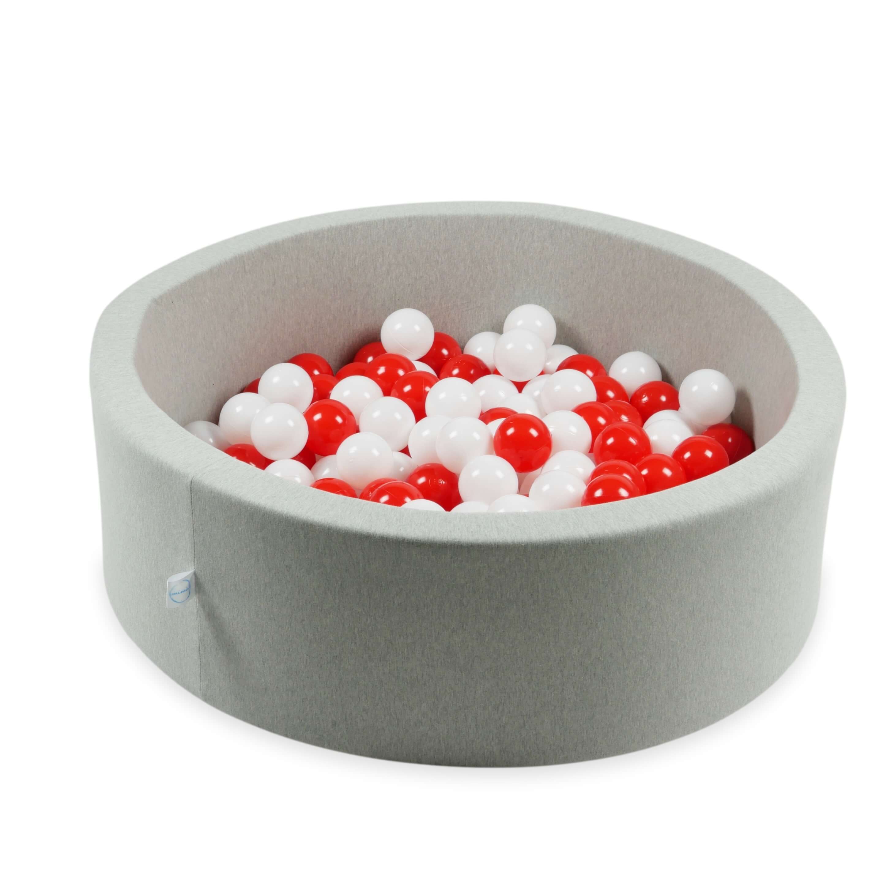Balles de jeu ø7cm 200 pièces blanc, rouge