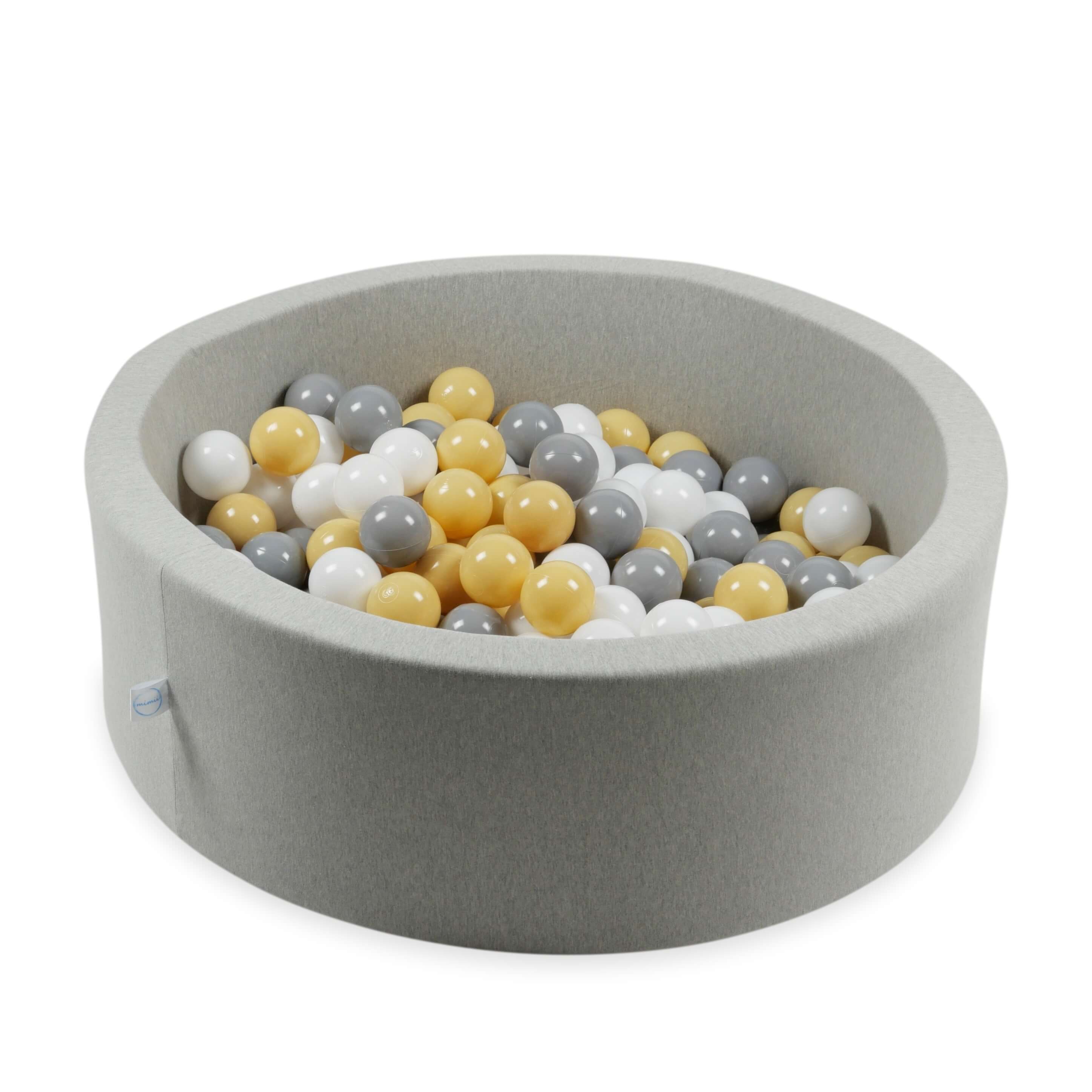 Balles de jeu ø7cm 50 pièces blanc, gris, beige