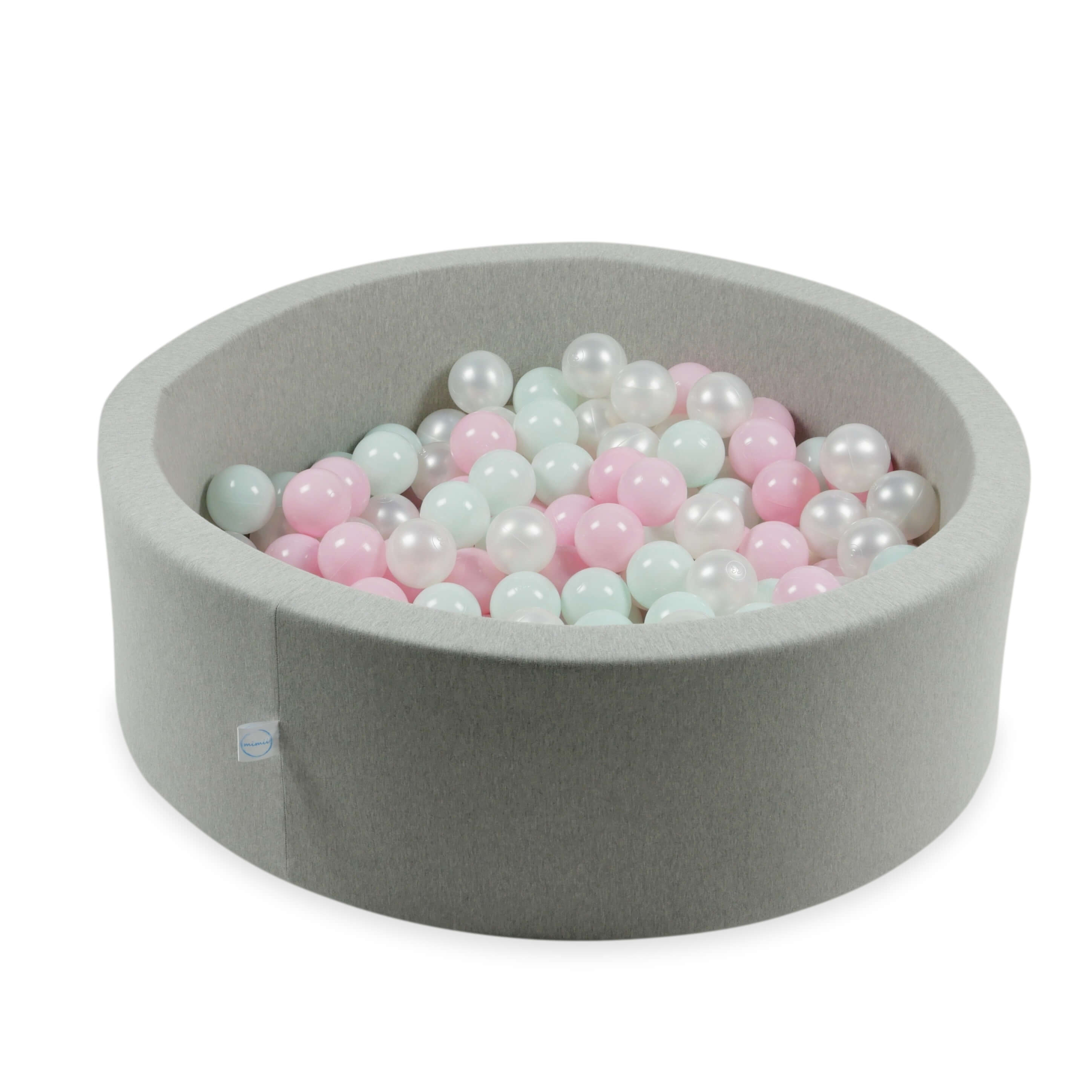 Balles de jeu ø7cm 50 pièces perle, menthe claire, rose clair