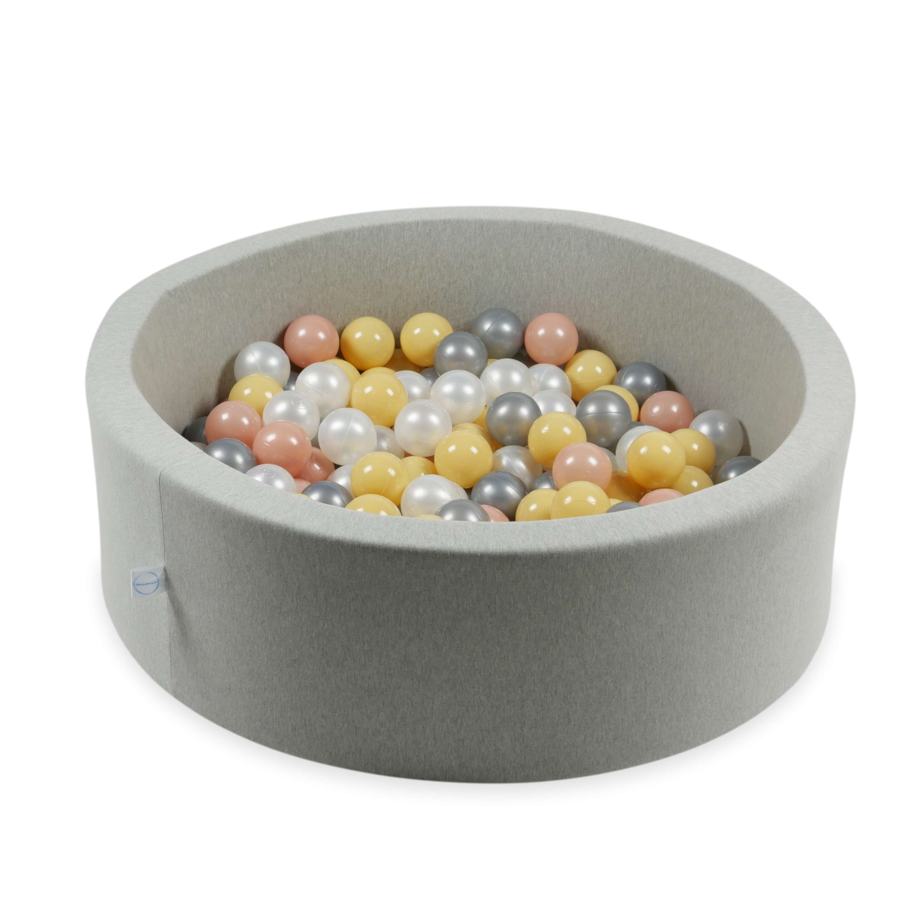 Balles de jeu ø7cm 500 pièces perle, or rose, beige, argent