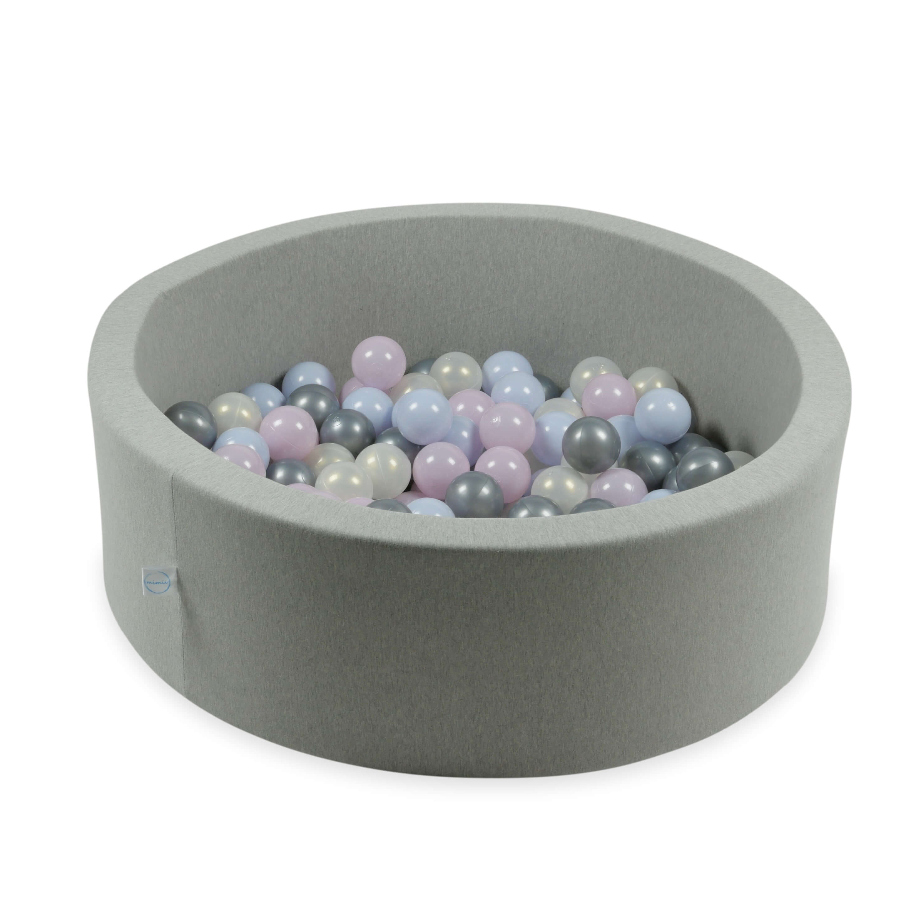 Game balls ø7cm 300 pieces pearl pink, pearl blue, iridescent, silver