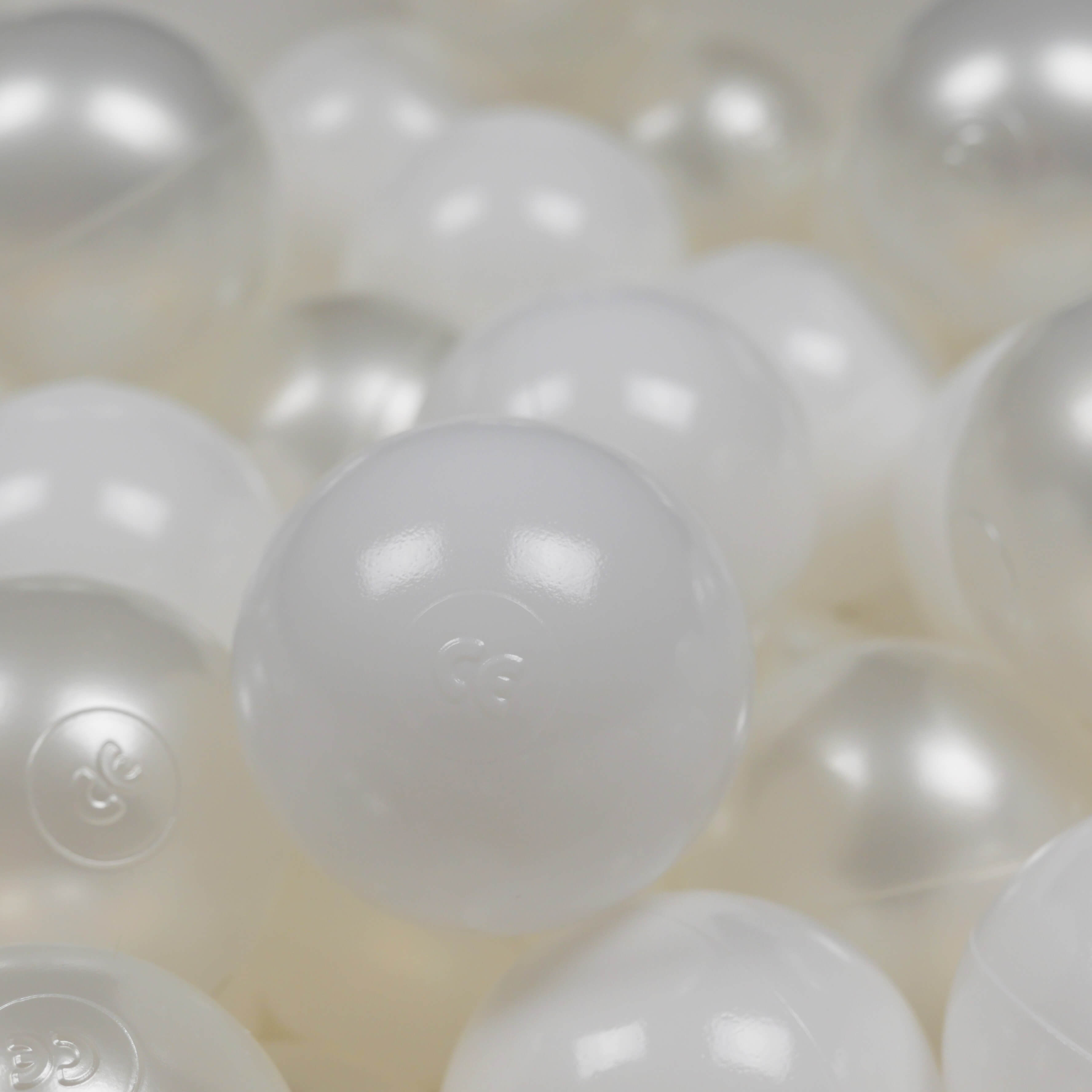 Game balls ø7cm 300 pieces white, pearl