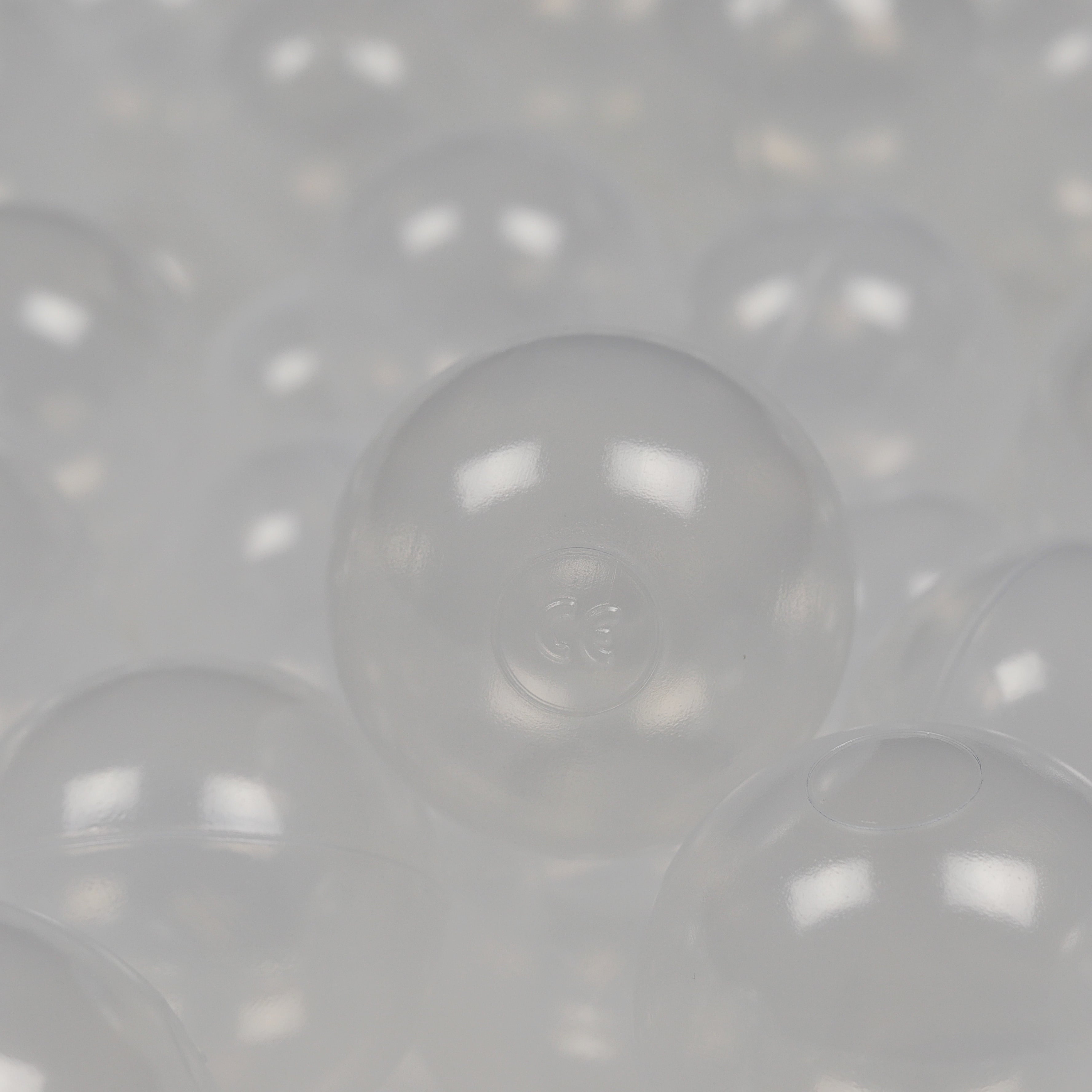 500 transparente Spielbälle, 7 cm Durchmesser