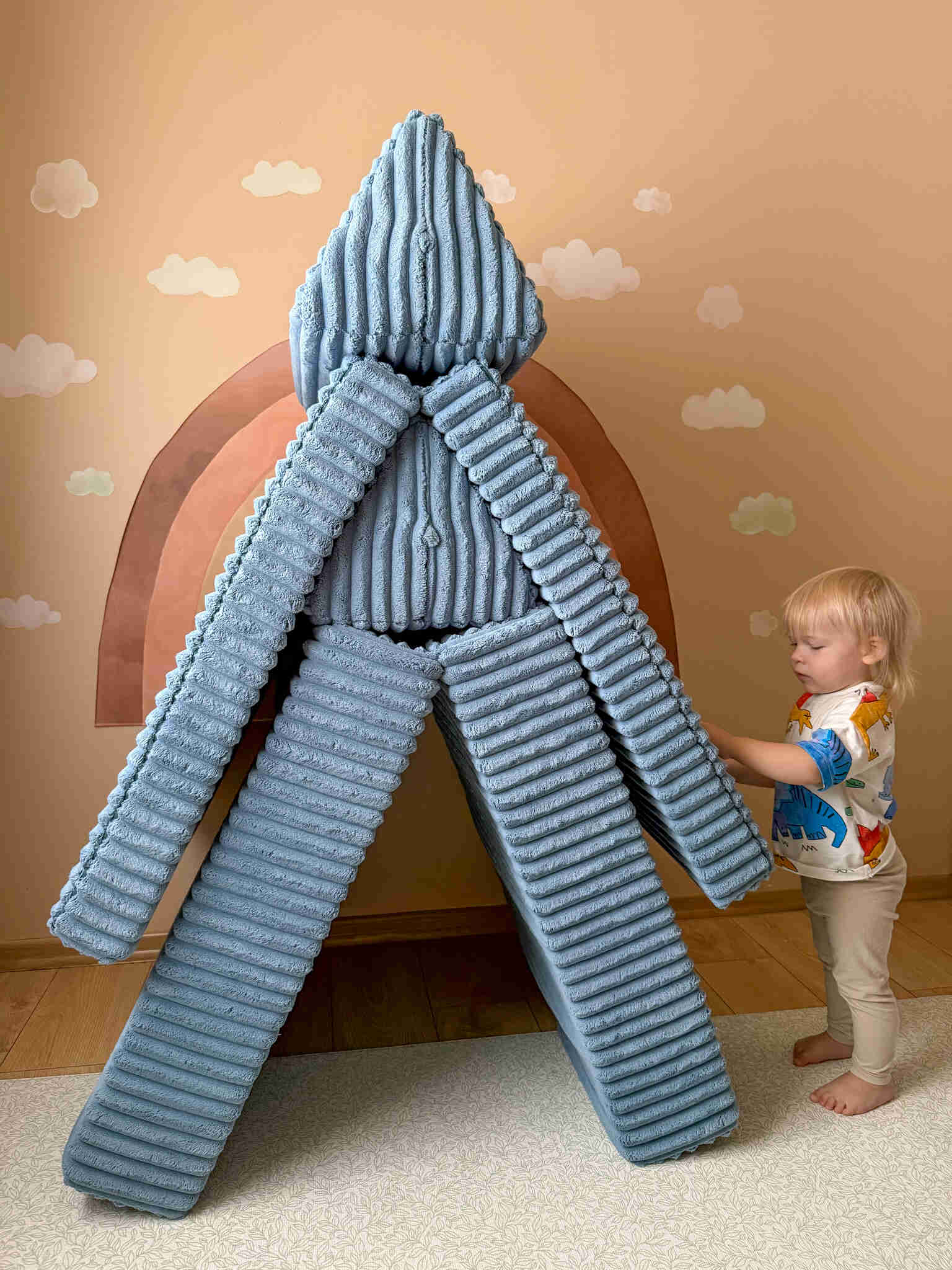 Montessori Play Sofa Comfort in waffle