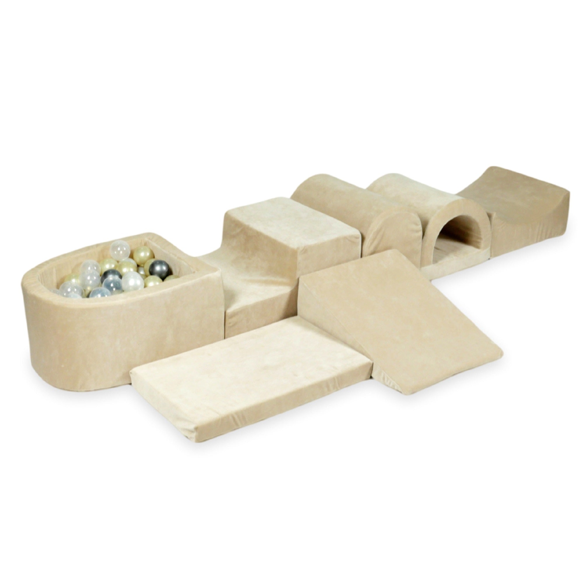 6 elements - set of 16 (wedge, hill, step, cradle, bridge, mat)