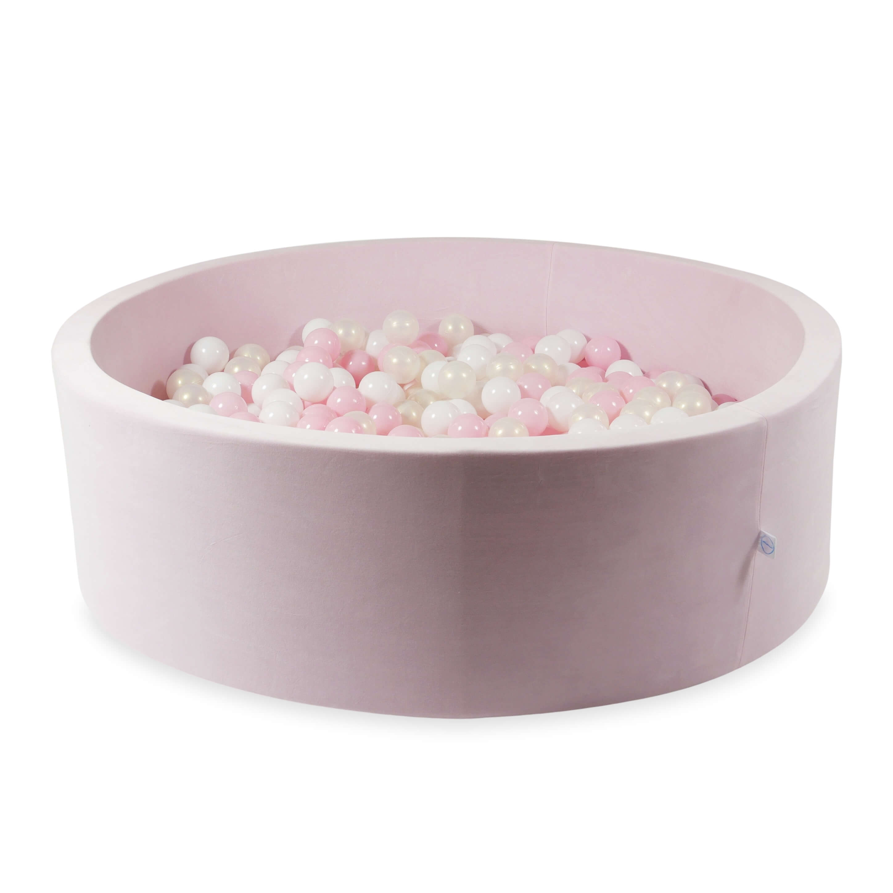 Velvet soft ball pit light pink 130x40 cm with 700 balls