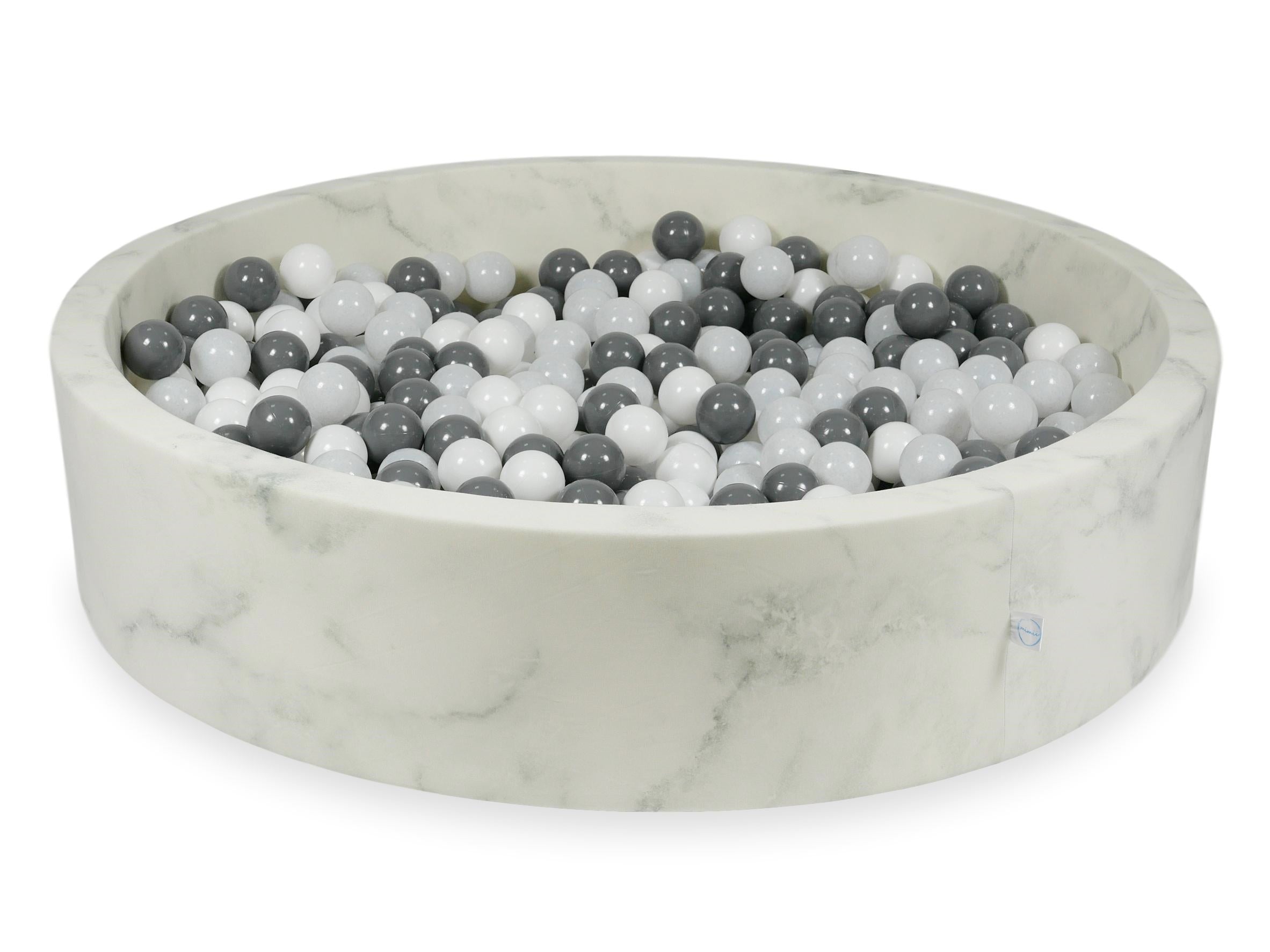 Piscina con palline in velluto Marble 130x30 cm con 600 palline
