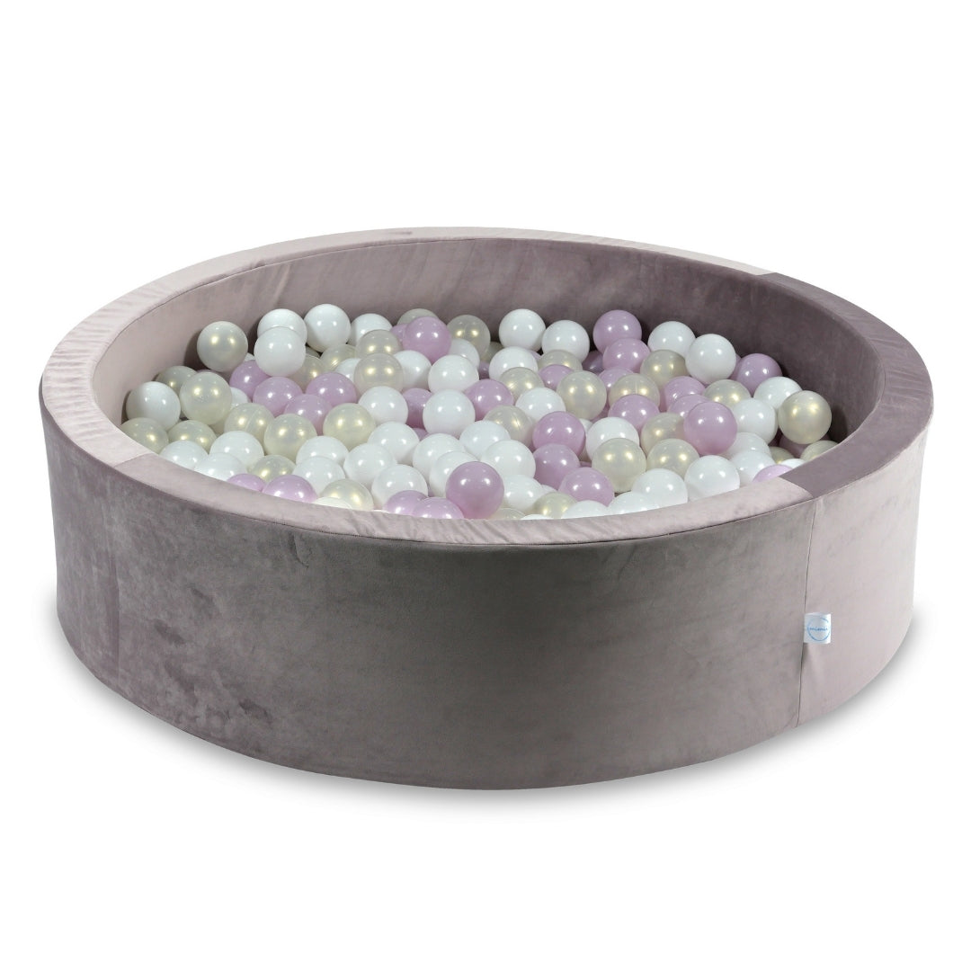 Bällebad aus Samt Velvet Lilac 110x30 cm mit 400 Bällen