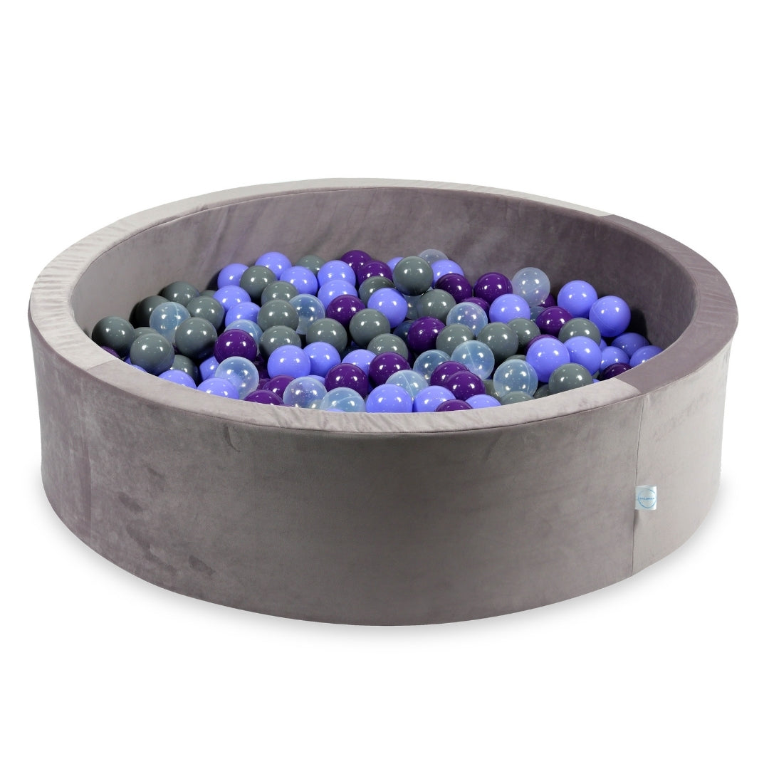 Bällebad aus Samt Velvet Lilac 110x30 cm mit 400 Bällen
