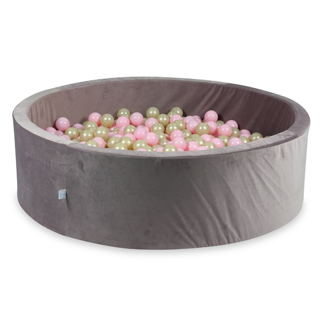 Velvet ball pit velvet lilac 130x40 cm with 700 balls