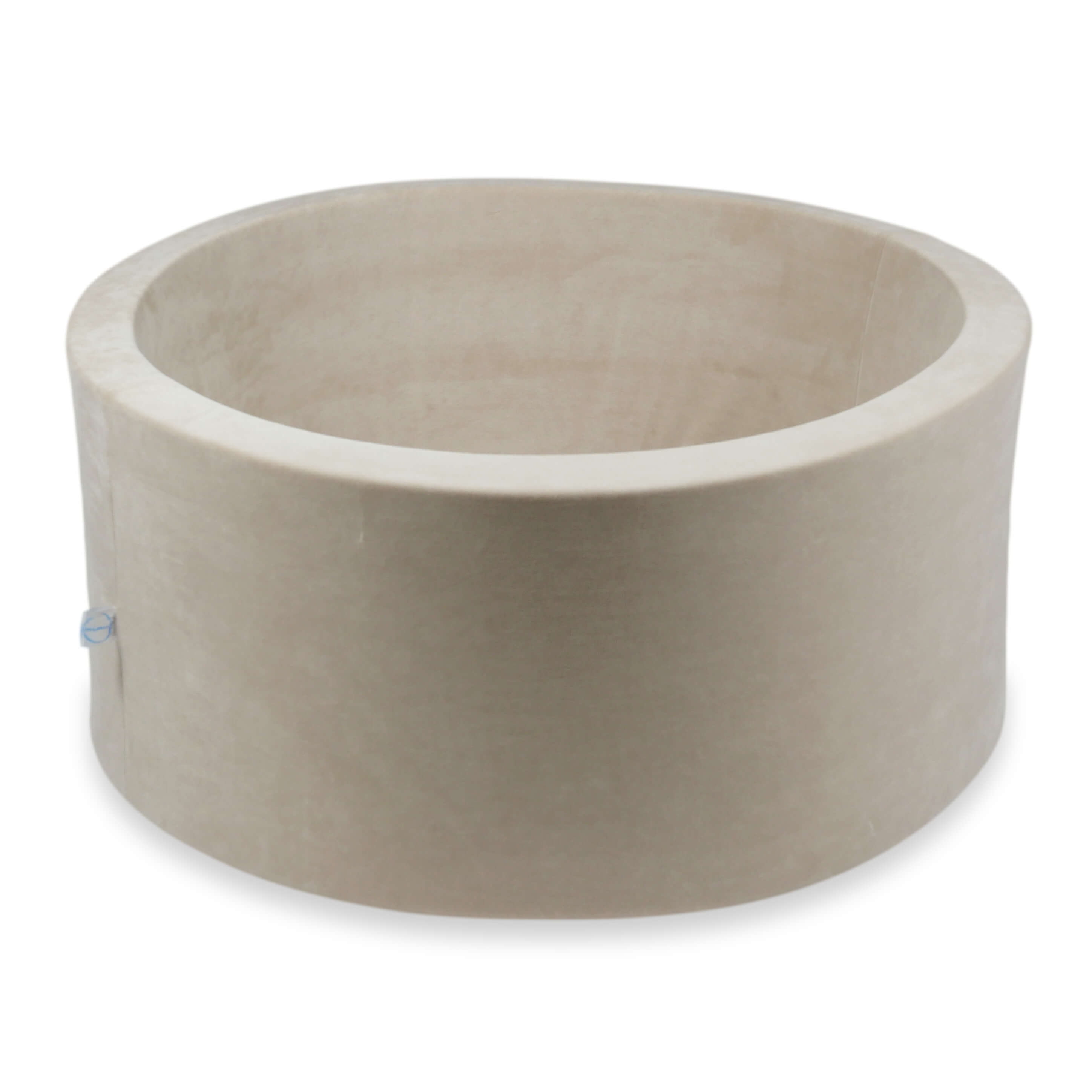 Bällebad 90x40 Samt soft beige ohne Bälle