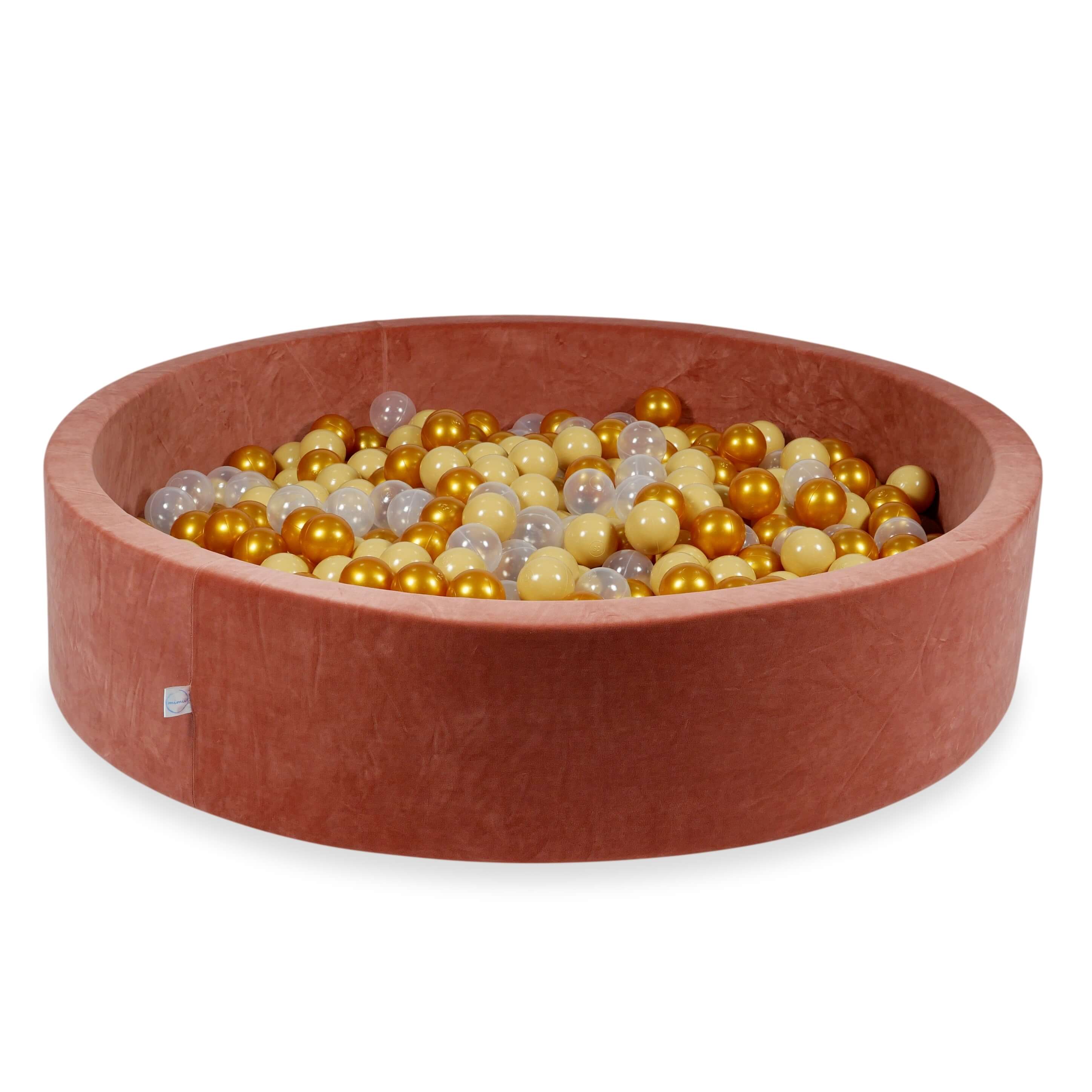 Canyon clay soft velvet ball pit 130x30 cm with 600 balls