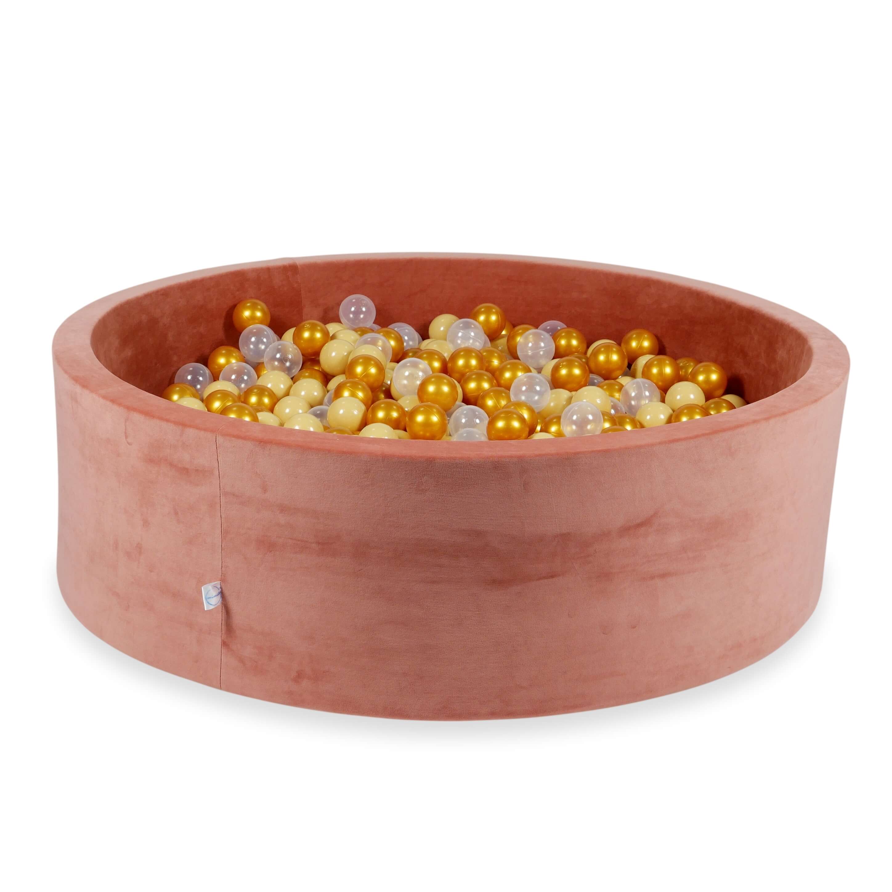 Velvet ball pit velvet soft canyon clay 130x40 cm with 700 balls