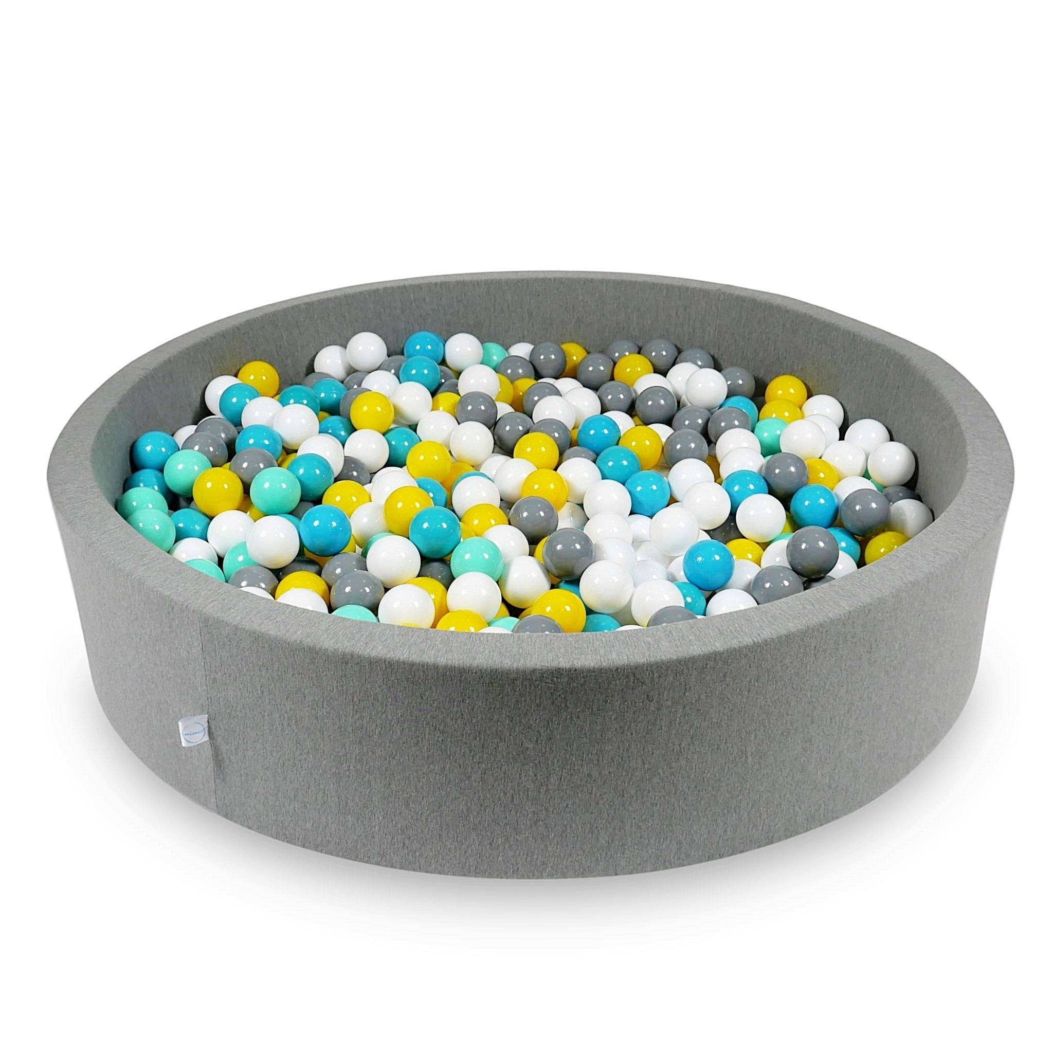 Gray ball pit 130x30 cm with 600 balls