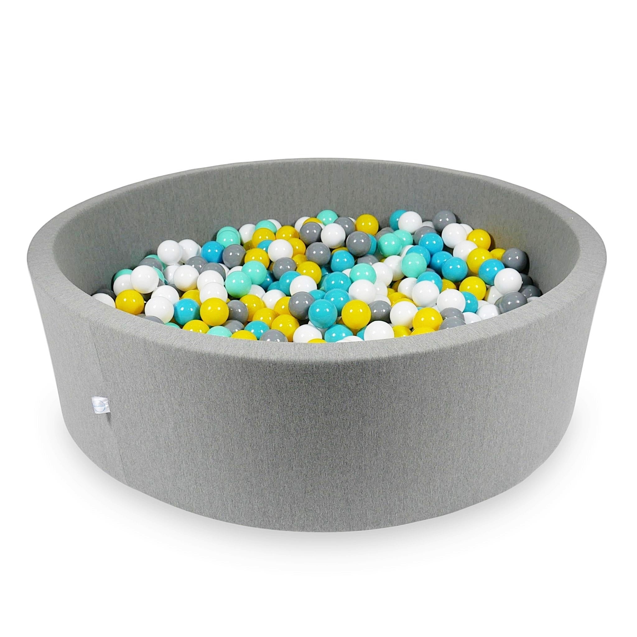 Gray ball pit 130x40 cm with 700 balls