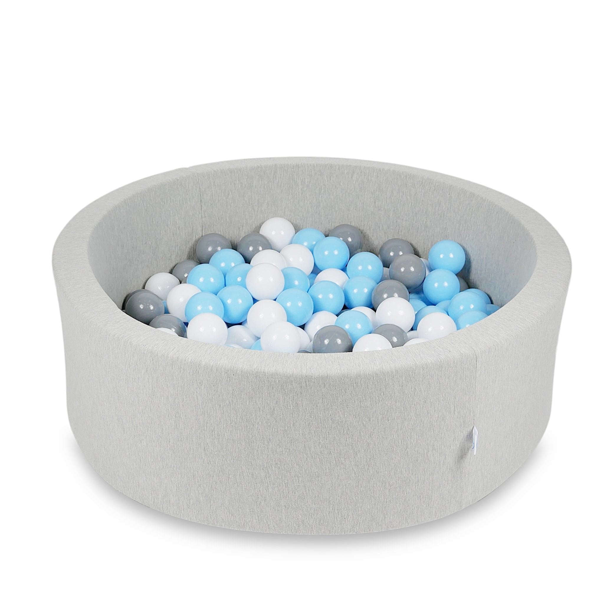 Ball pool in light gray 90x30 cm with 200 balls