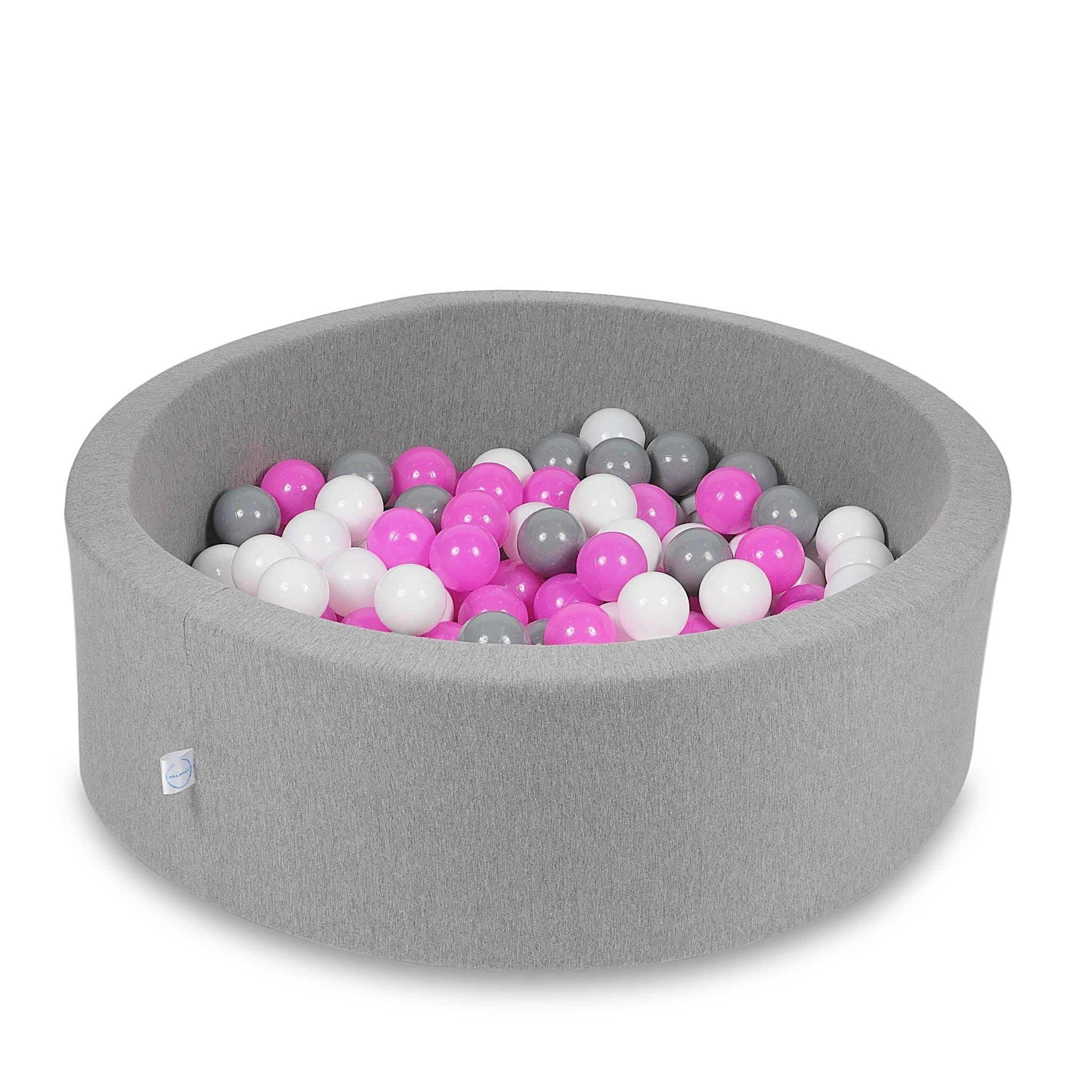 Ball pool in gray 90x30 cm with 200 balls