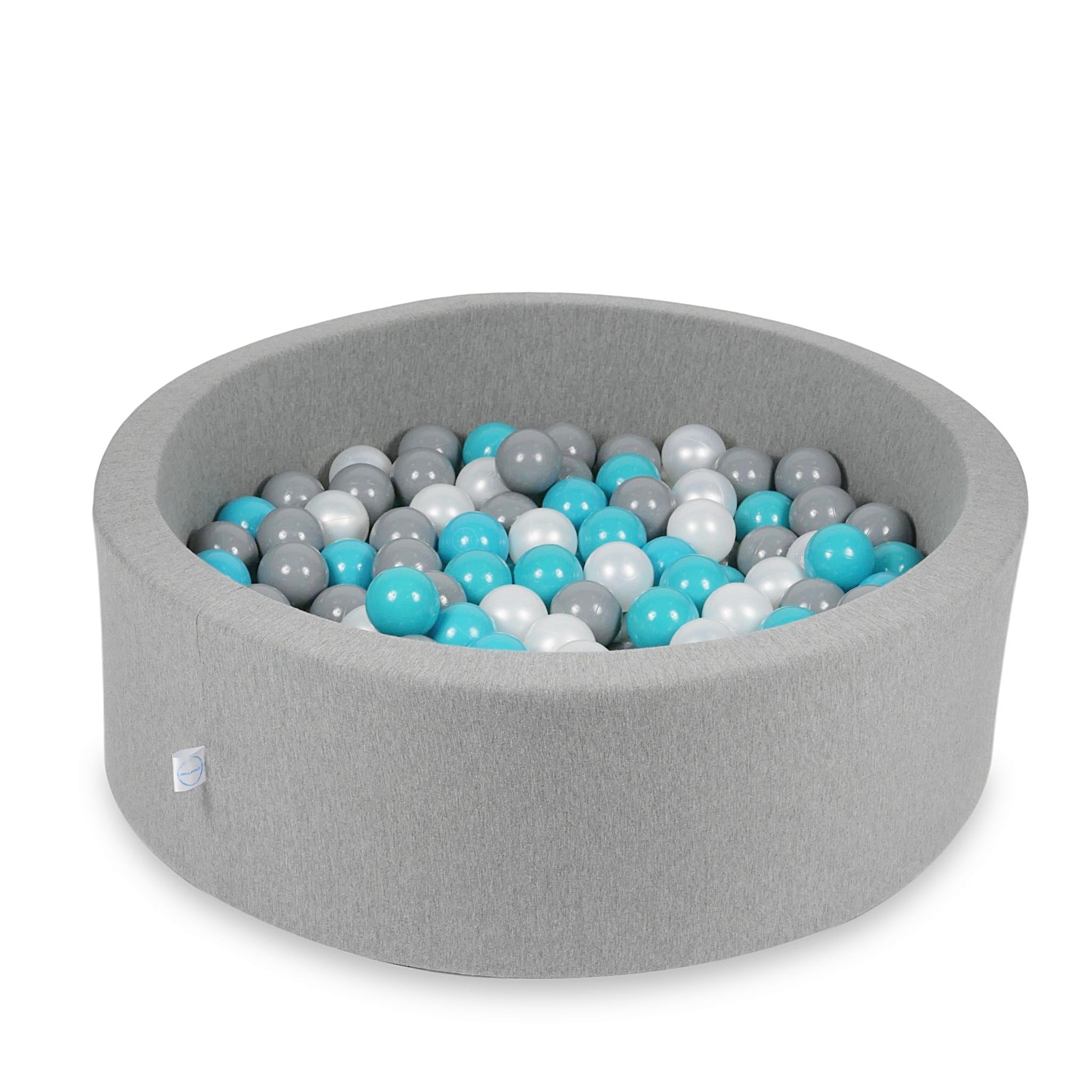 Ball pool in gray 90x30 cm with 200 balls