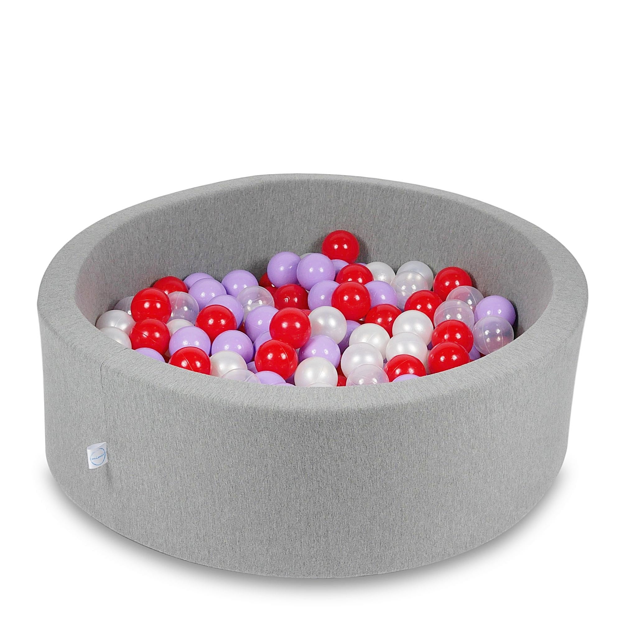 Ball pool in gray 90x30 cm with 200 balls