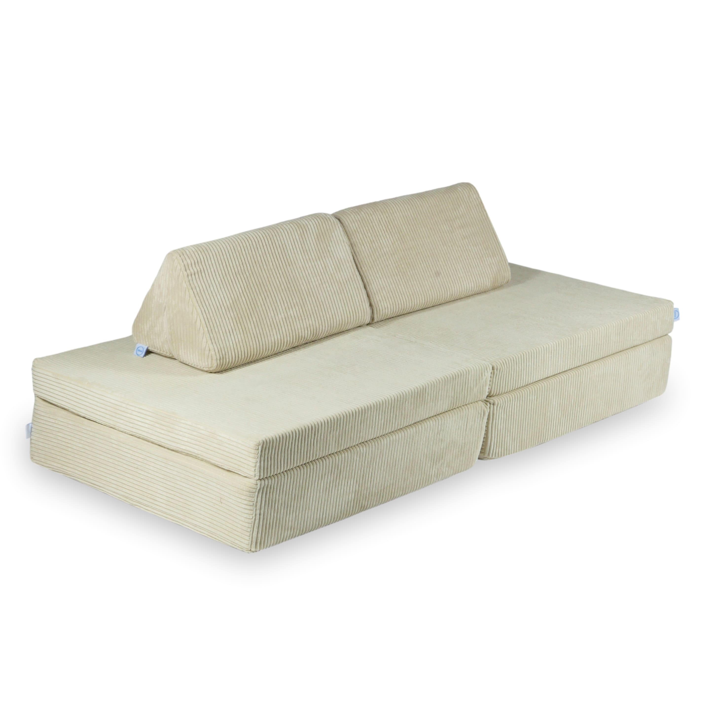 Montessori-Spielsofa aus Cord-Samt
