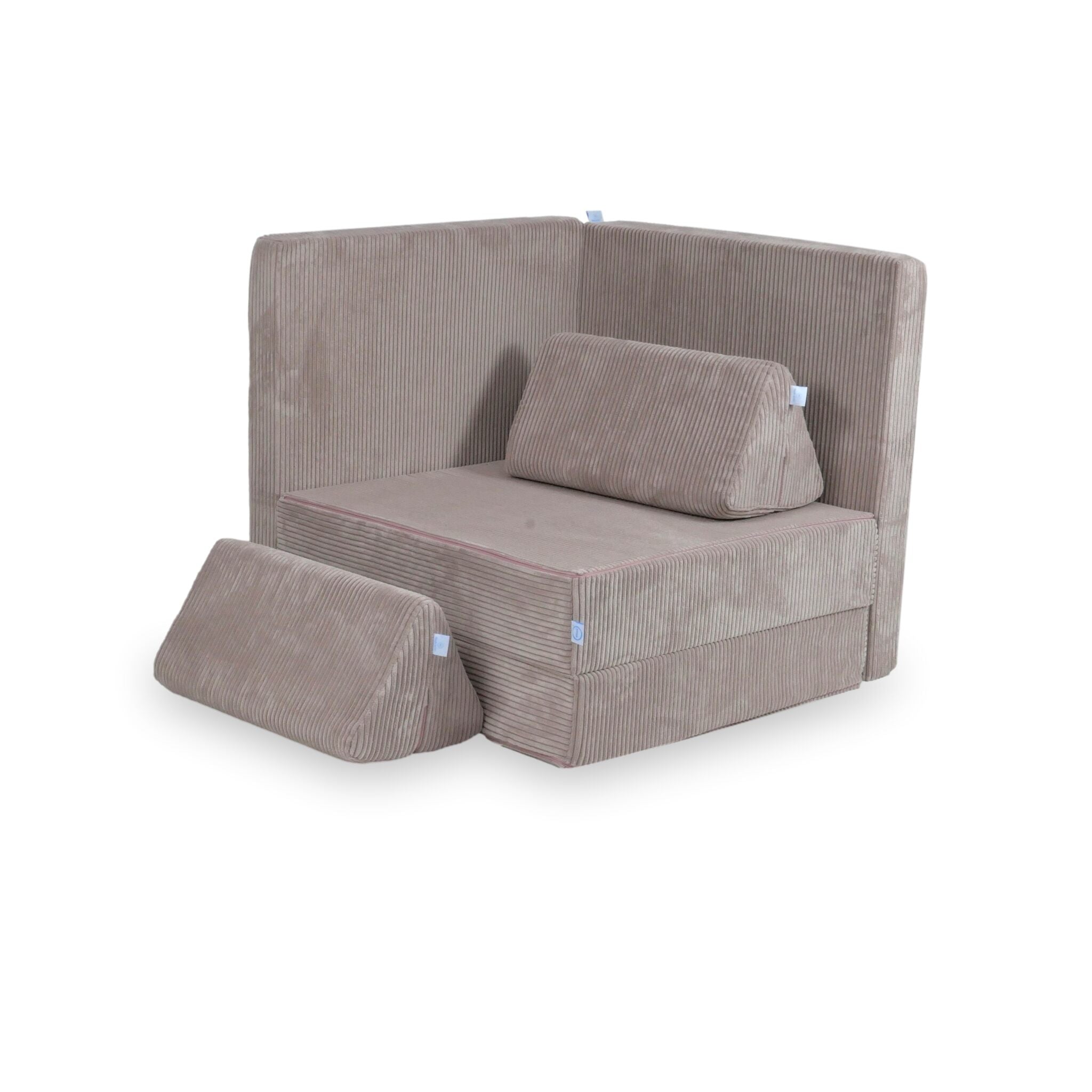 Montessori-Spielsofa aus Cord-Samt