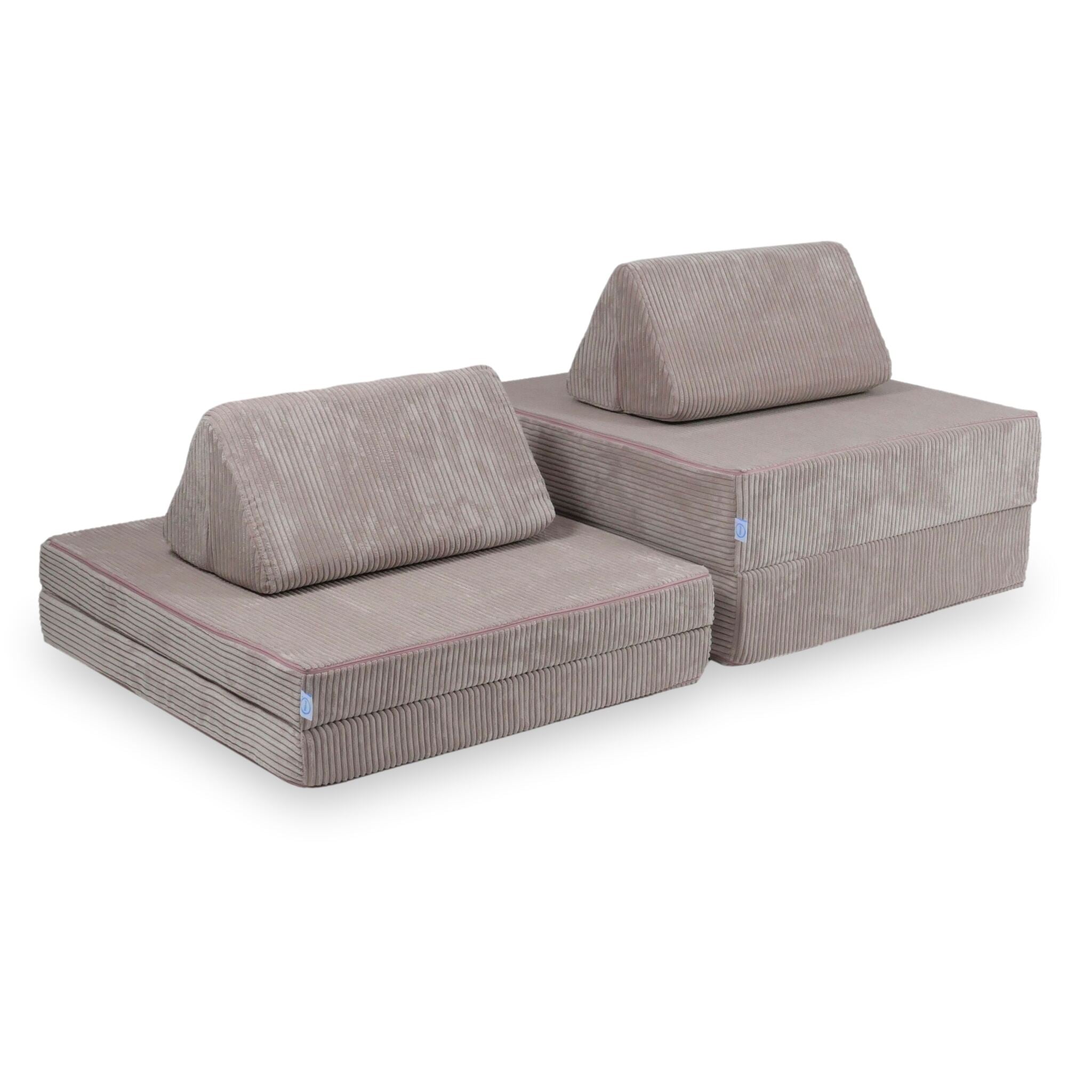 Montessori-Spielsofa aus Cord-Samt