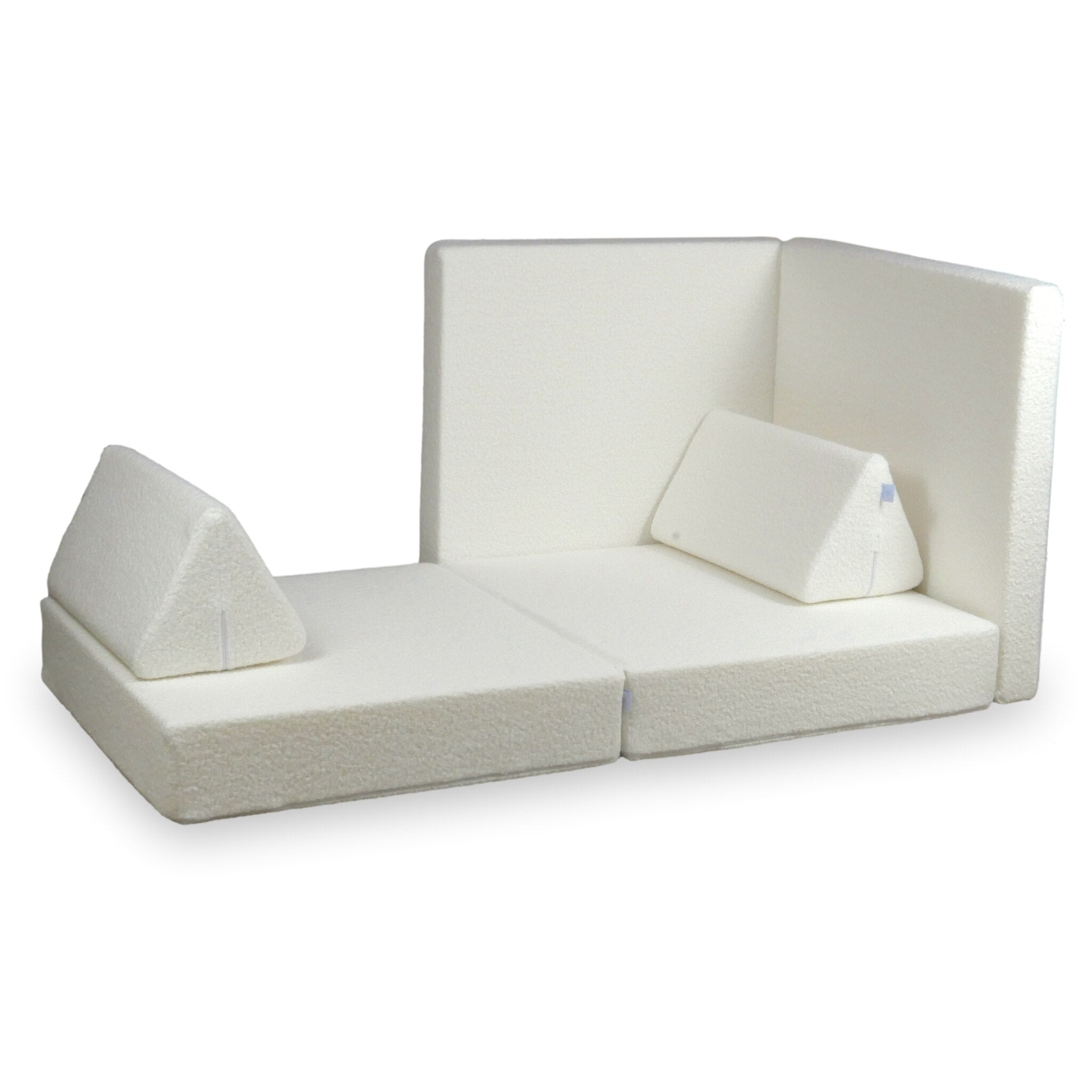 Montessori Play Sofa Deluxe White