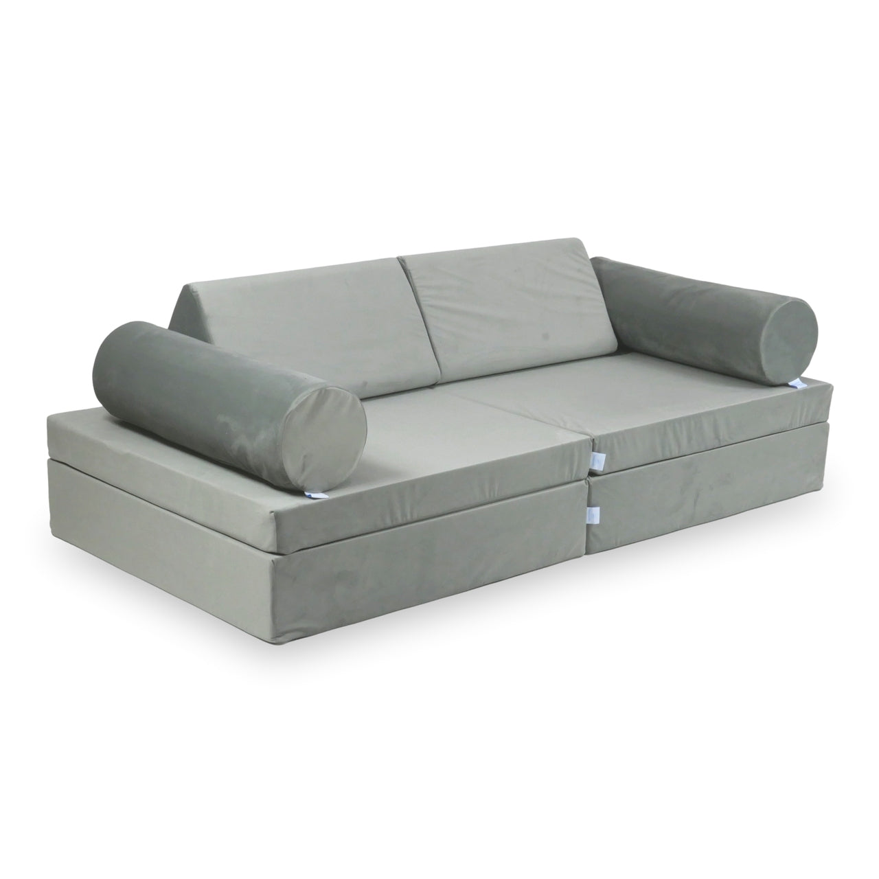 Komfortables Montessori-Spielsofa aus Samt