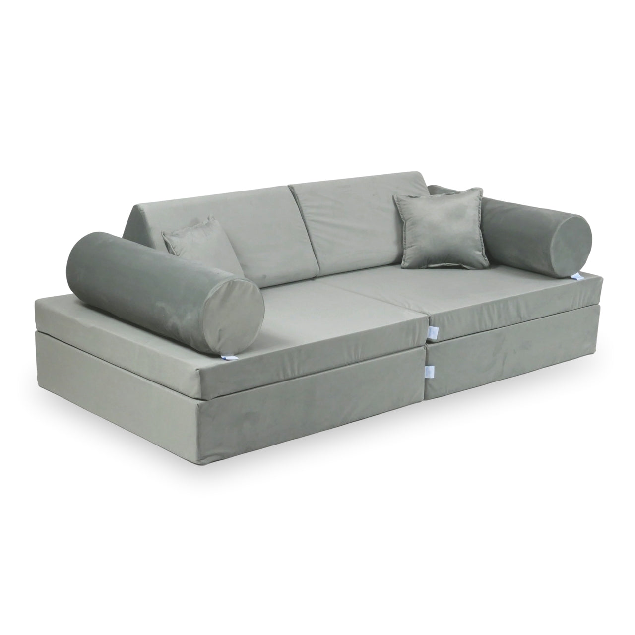 Komfortables Montessori-Spielsofa aus Samt