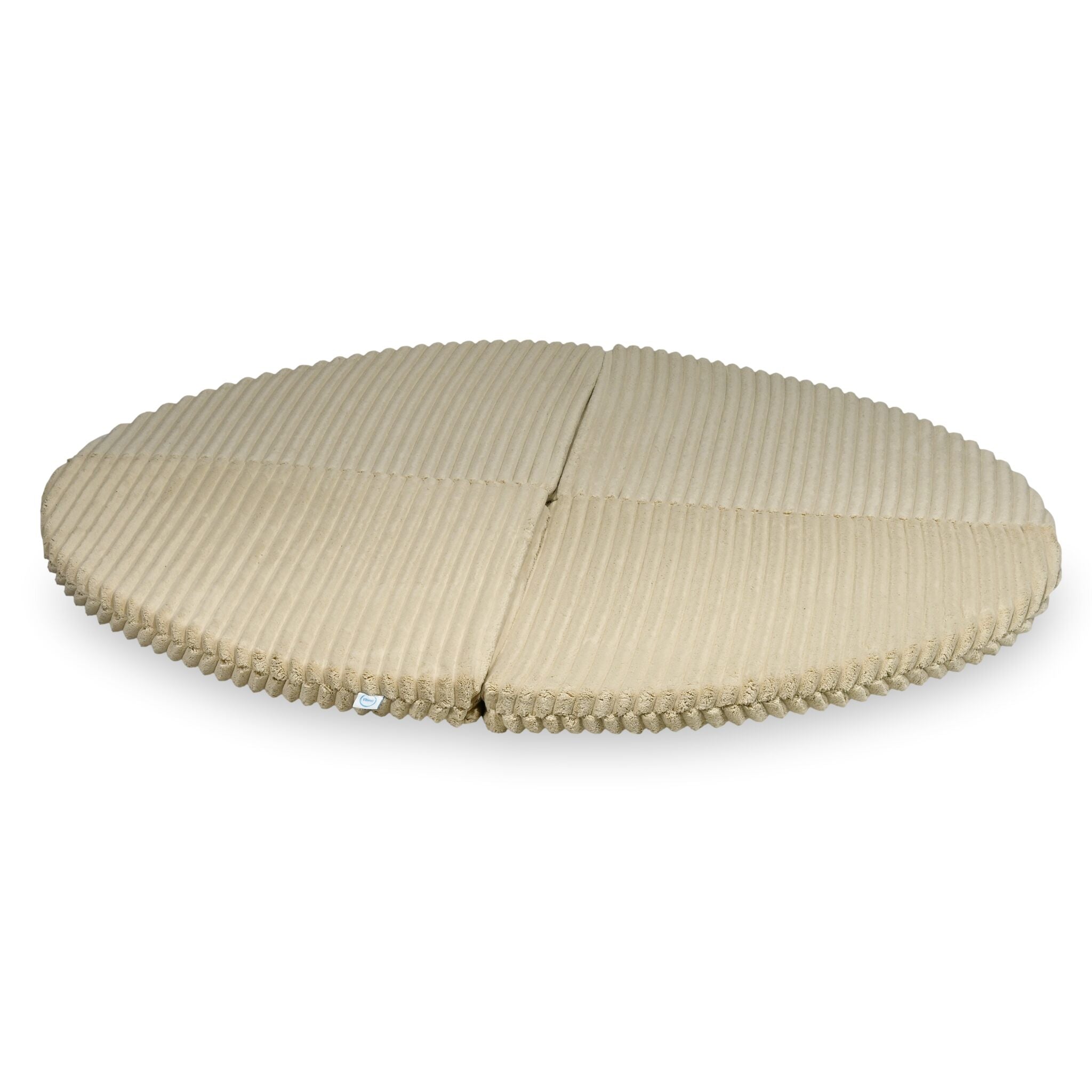 Round baby play mat 160cm in embossed fabric