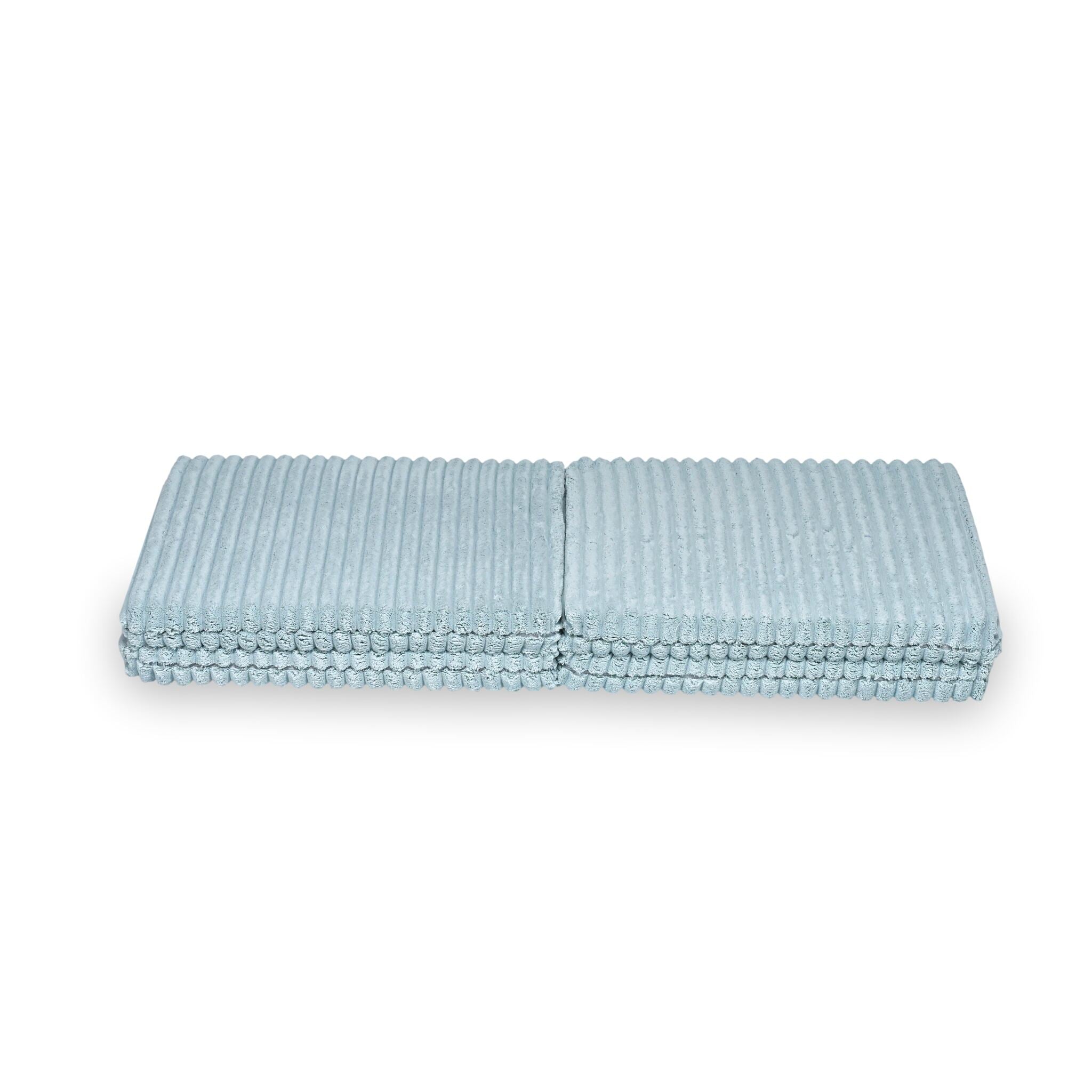 Tapis de jeu bébé pliable carré 120 × 120 cm en tissu gaufré