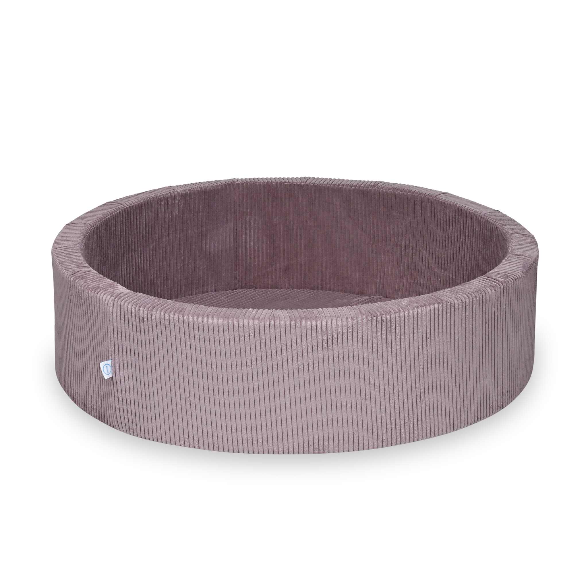 Bällebad 110x30 lavendelfarbener Cord ohne Bälle