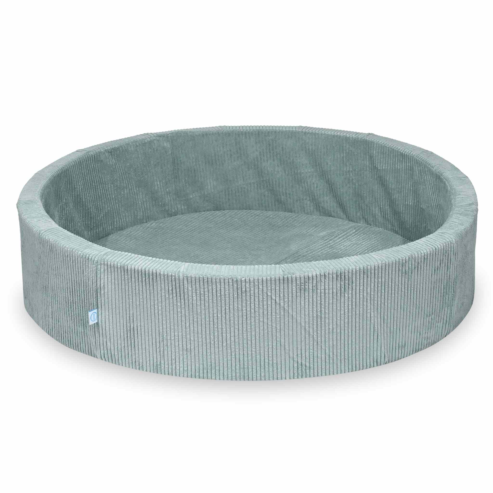 Ball Pit 130x30 Light Mint Corduroy without balls