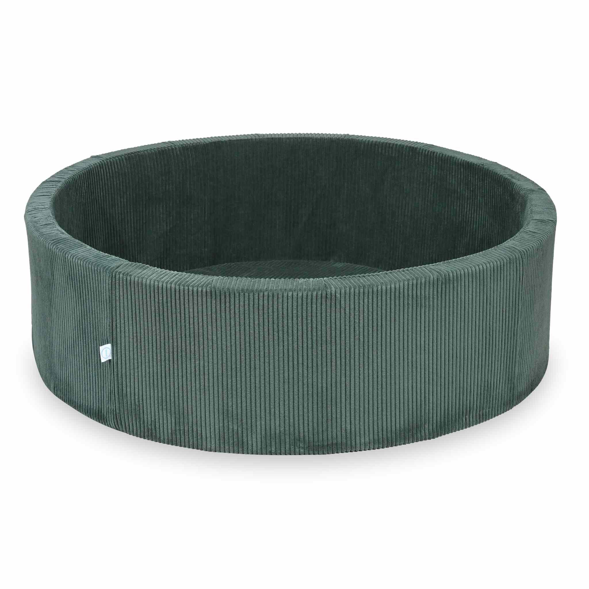 Ball Pit 130x40 corduroy green without balls