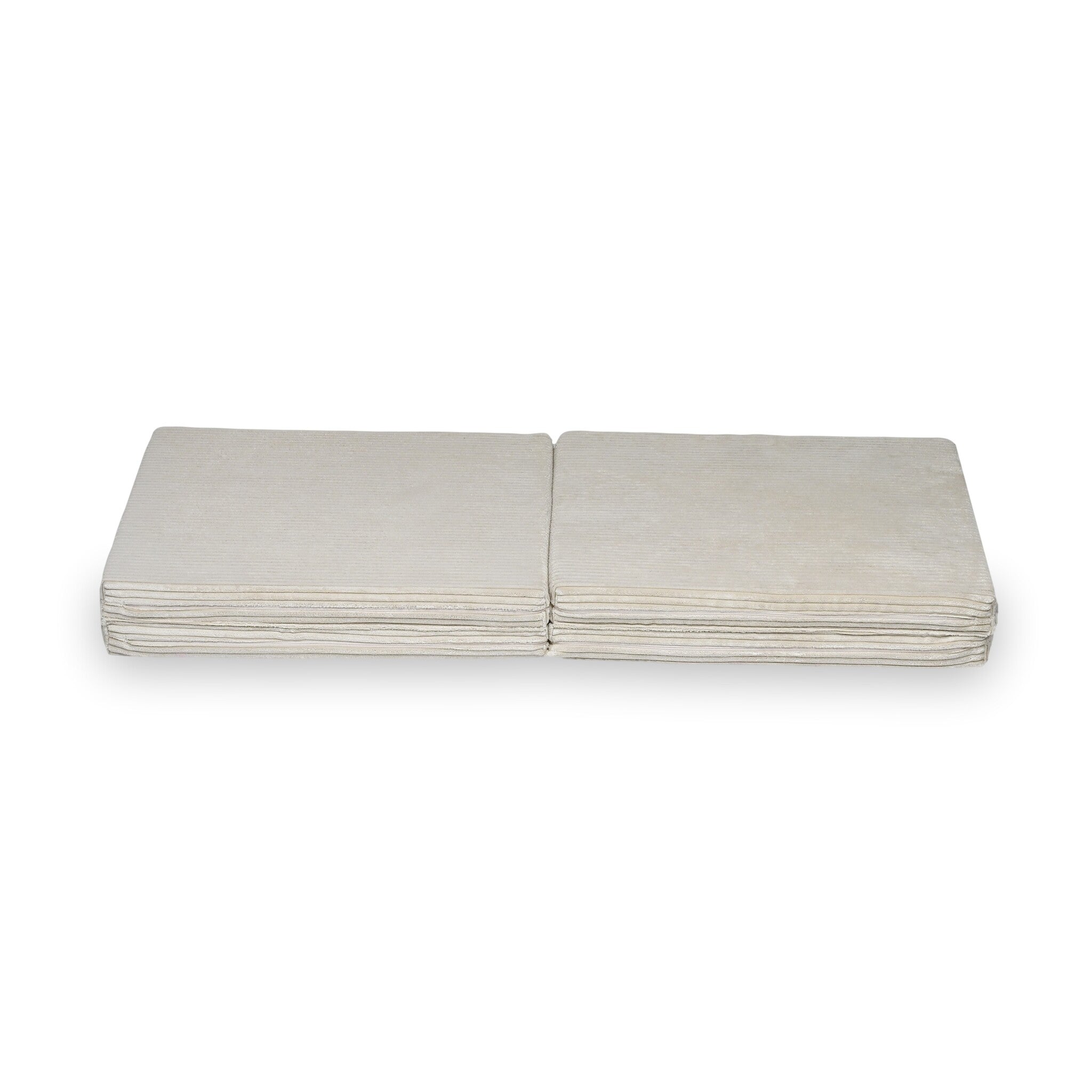 Tapis de jeu bébé pliable carré 120 × 120 cm en velours côtelé