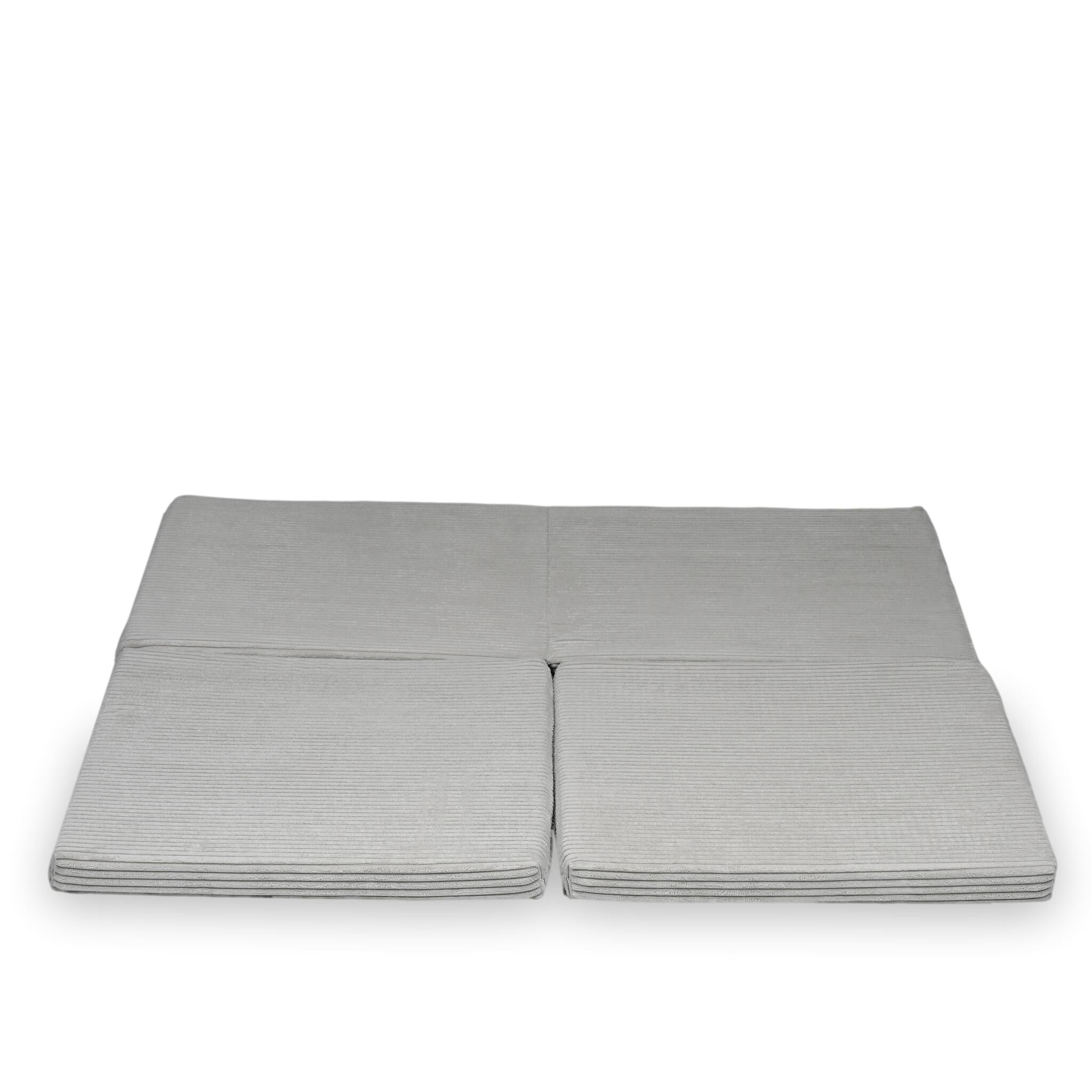 Foldable square baby play mat 120 × 120 cm in Corduroy