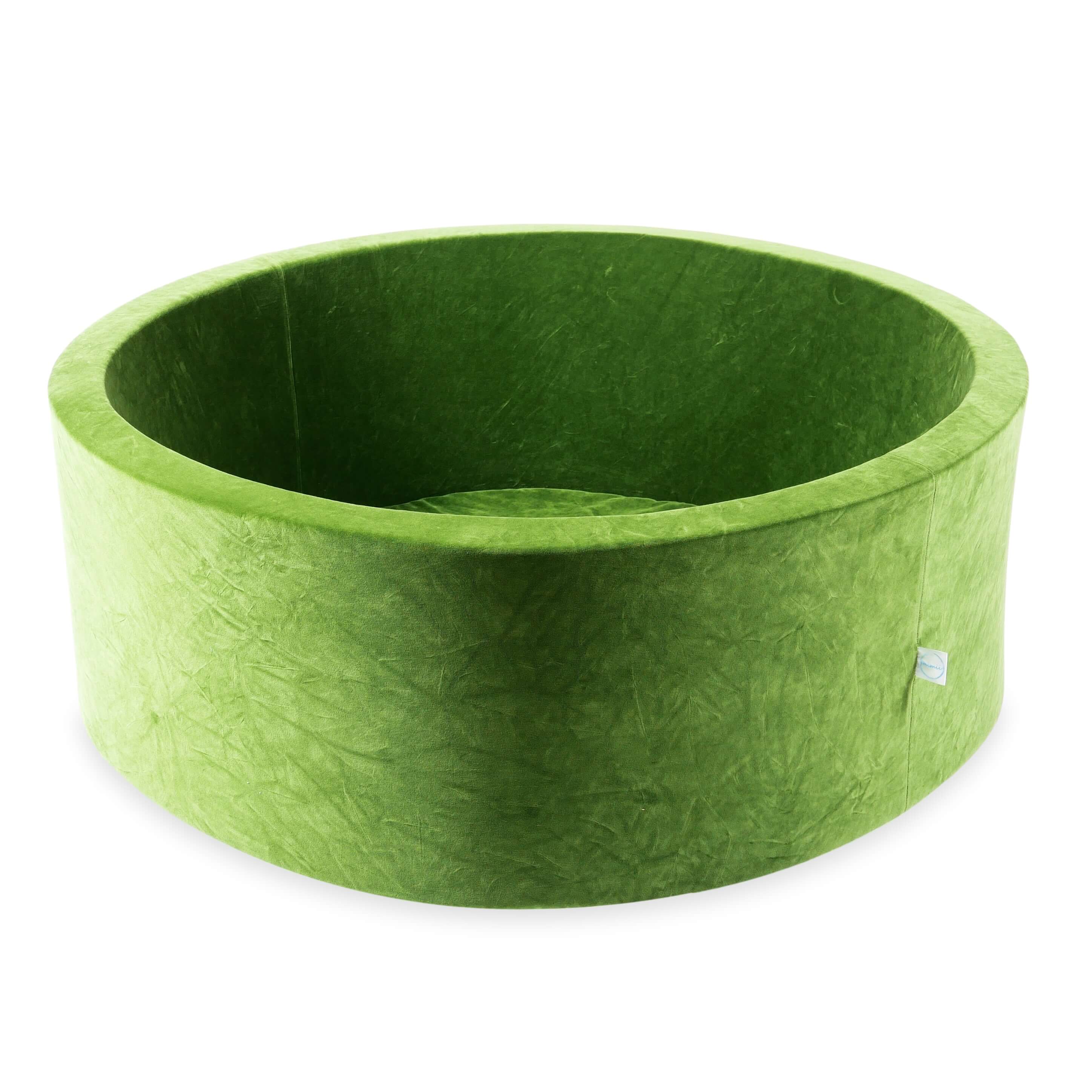 Bällebad 110x40 Samt Soft Olive ohne Bälle