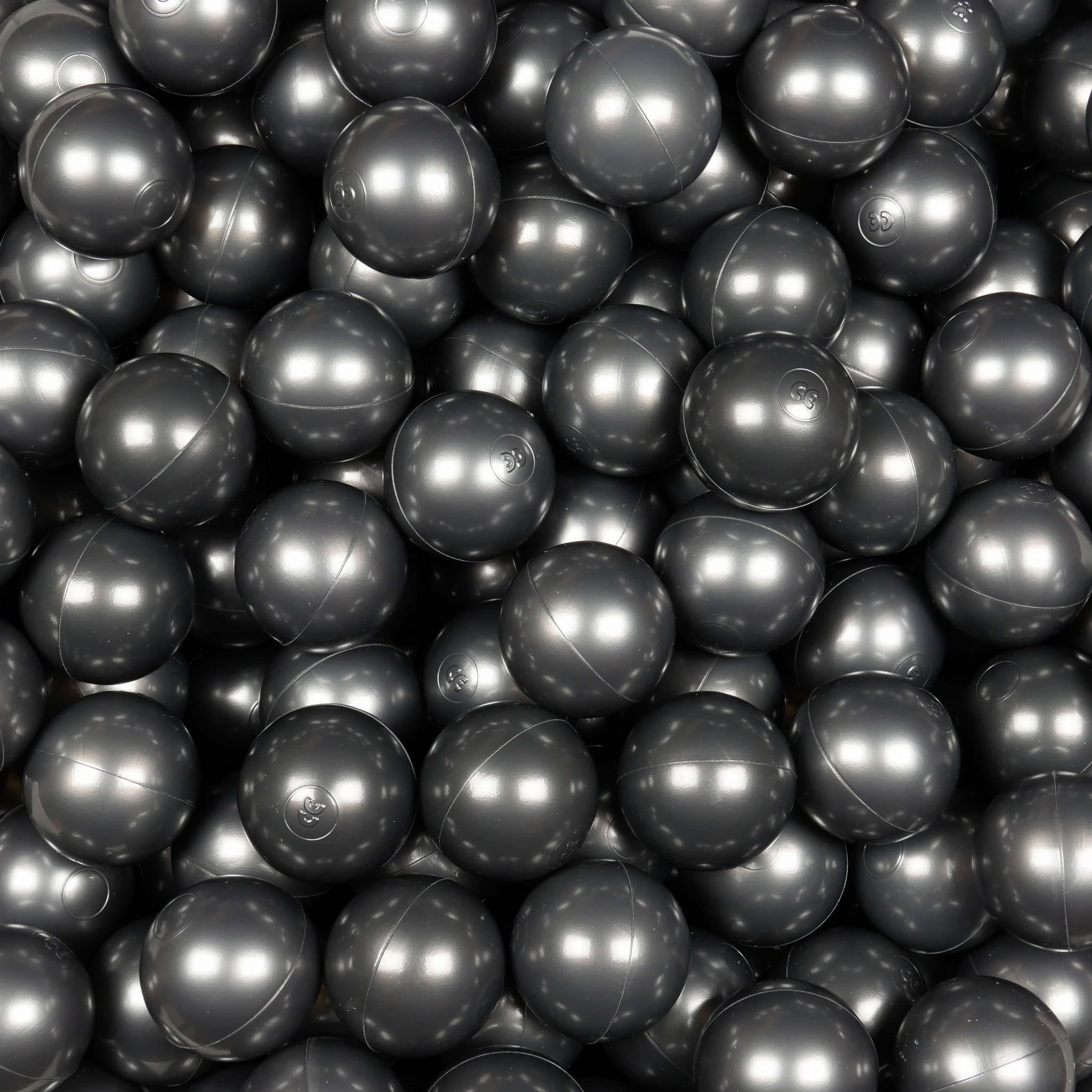 300 Stück metallische Graphit-Spielbälle mit 7 cm Durchmesser