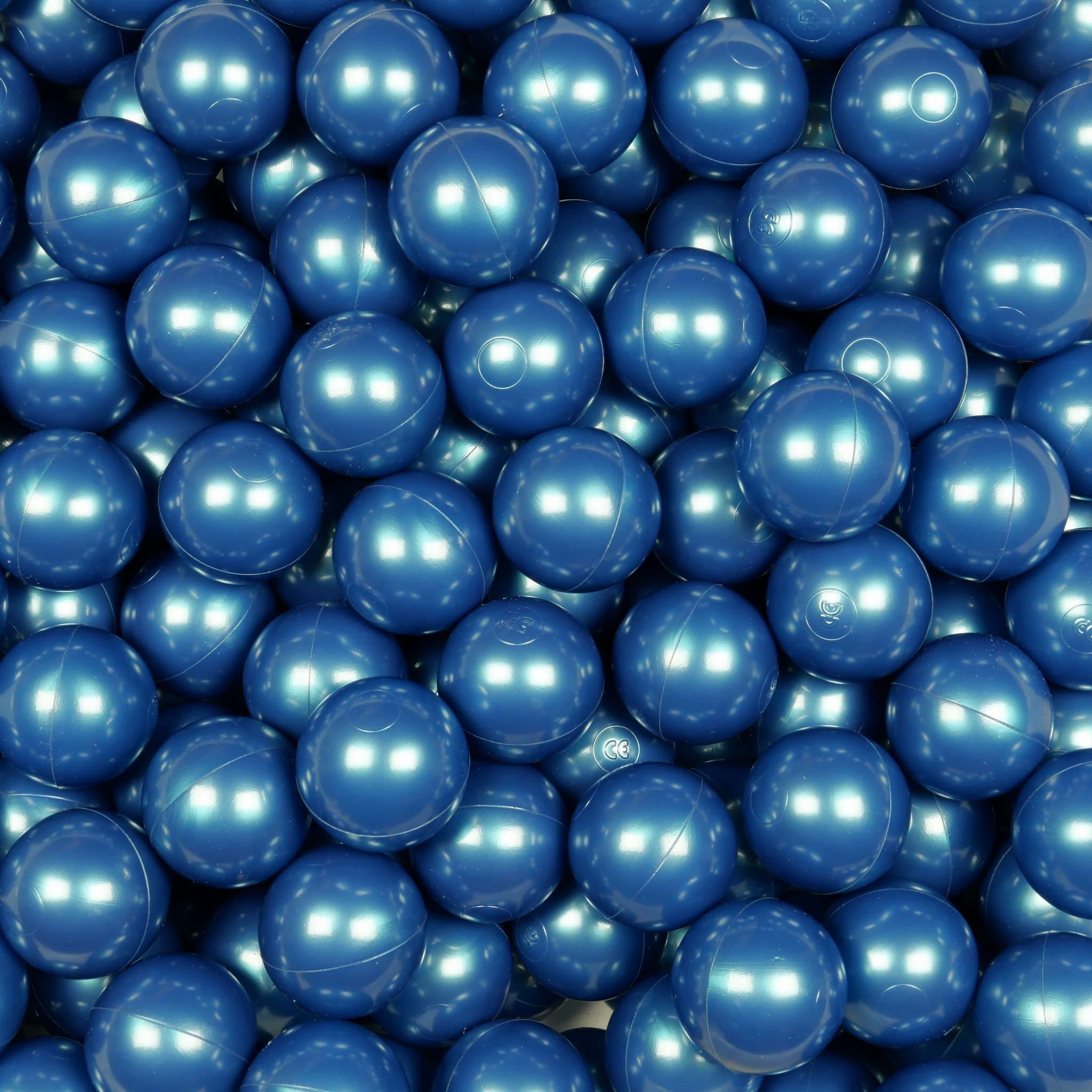 400 metallisch blaue Spielbälle mit 7 cm Durchmesser
